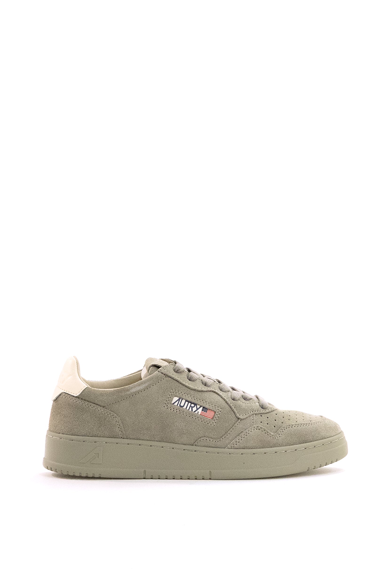 Sneakers Medalist in suede color grigio verde<BR/> AULM OH05 SILVSAGE/IVORY AUTRY 