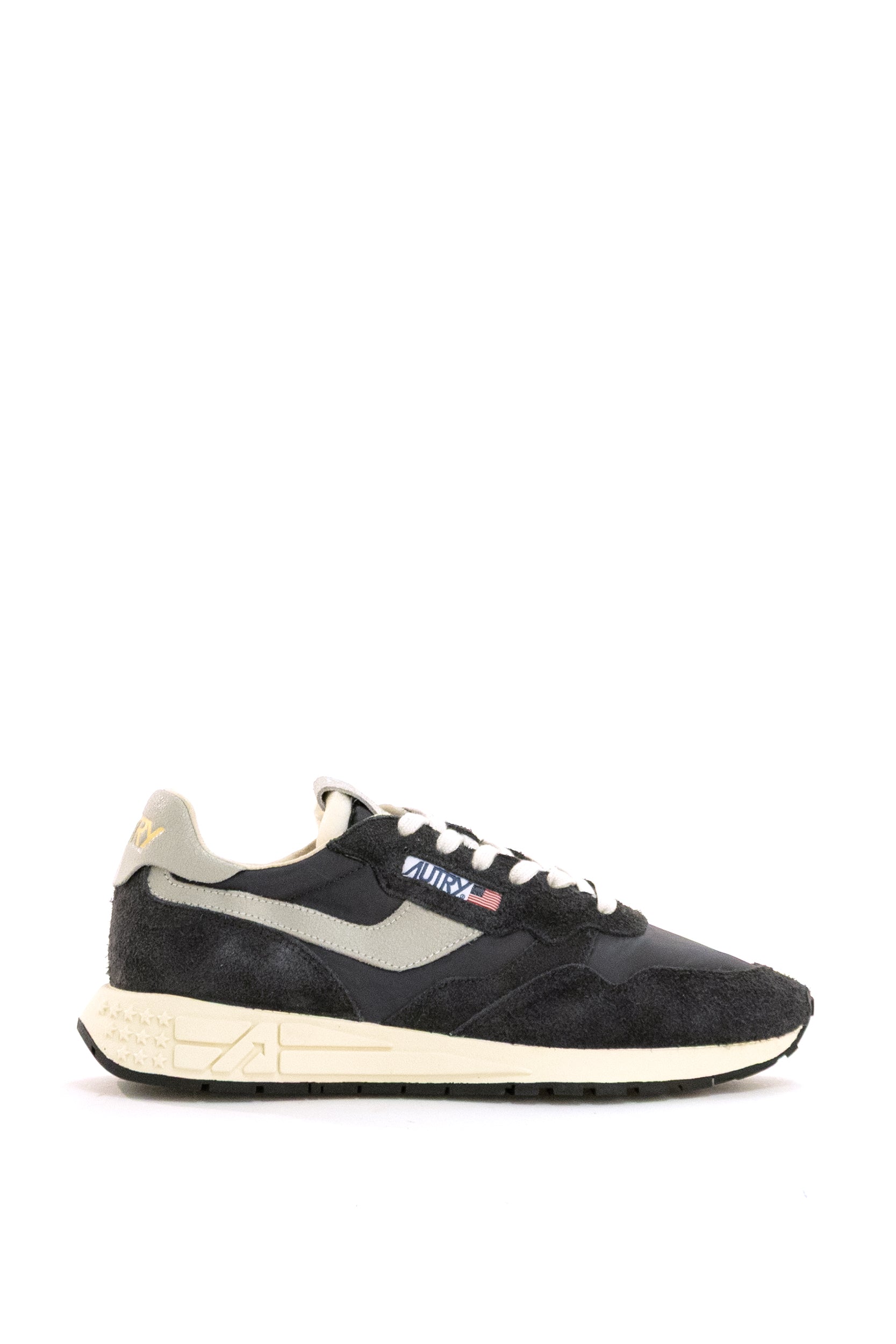 Sneakers Reelwind in pelle nylon e suede WWLM NC05 WHT/BLACK AUTRY 