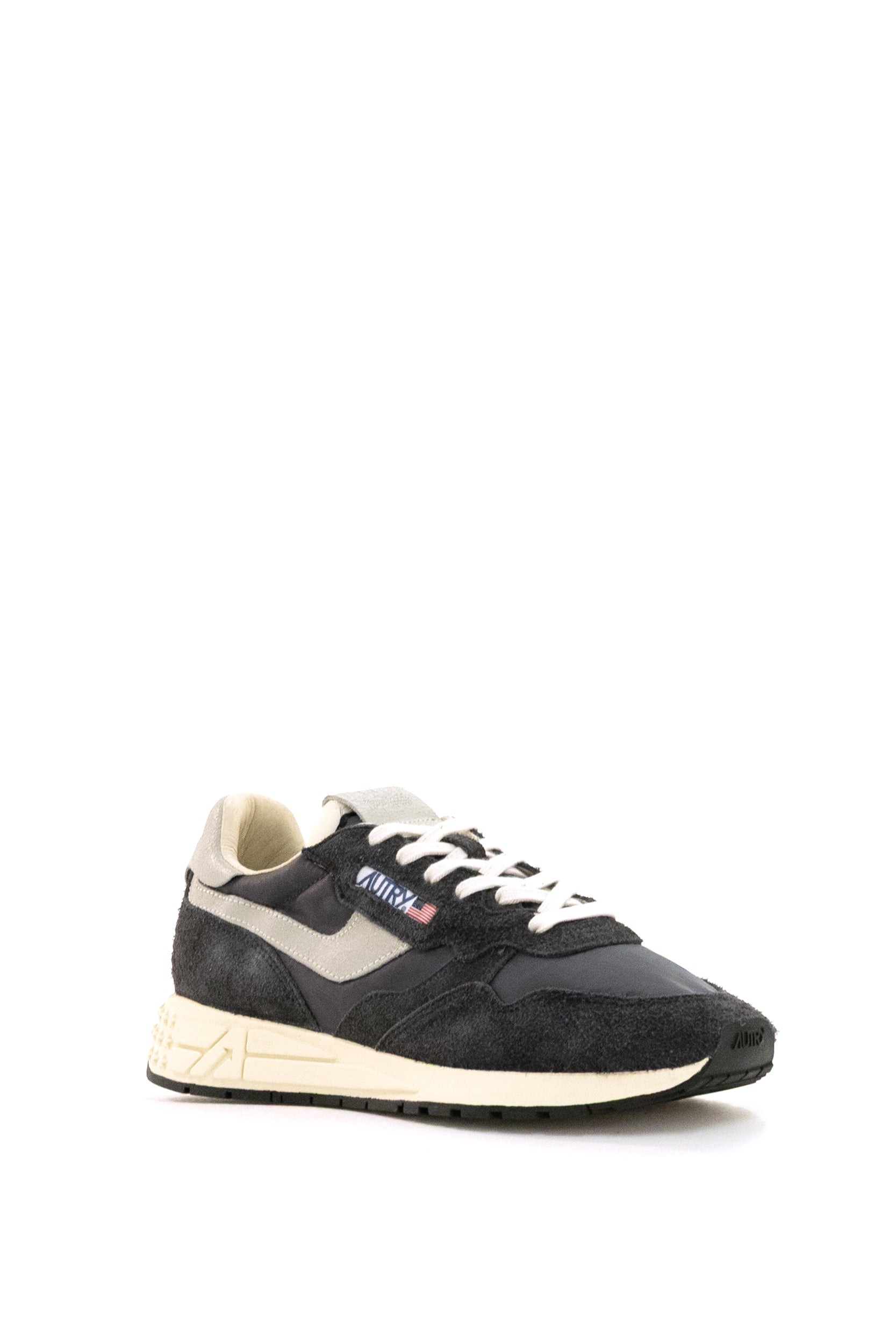 Sneakers Reelwind in pelle nylon e suede WWLM NC05 WHT/BLACK AUTRY 