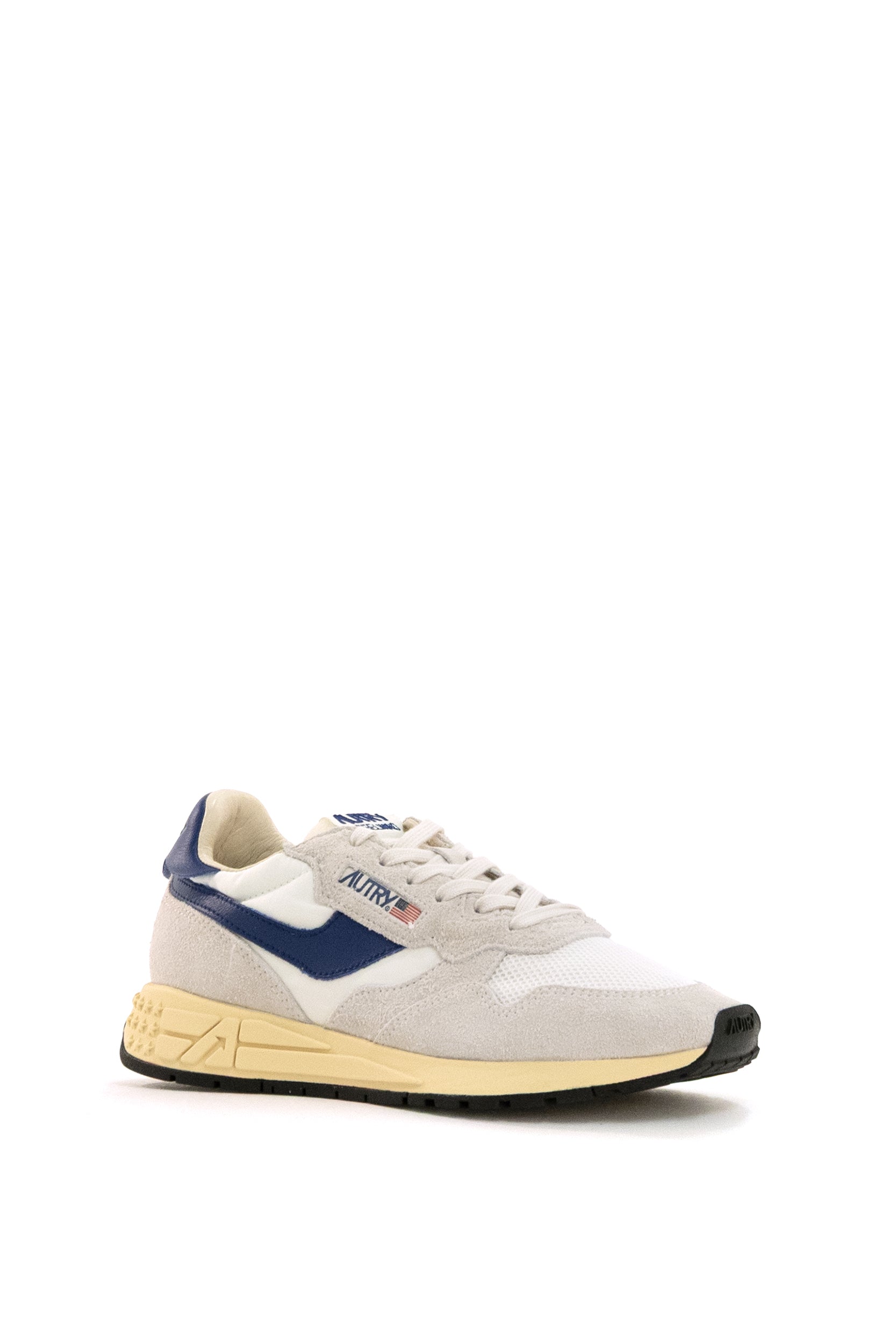 Sneaker Reelwind in Suede e Nylon<BR/> WWLM UT01 WHT/LIMOGES AUTRY 