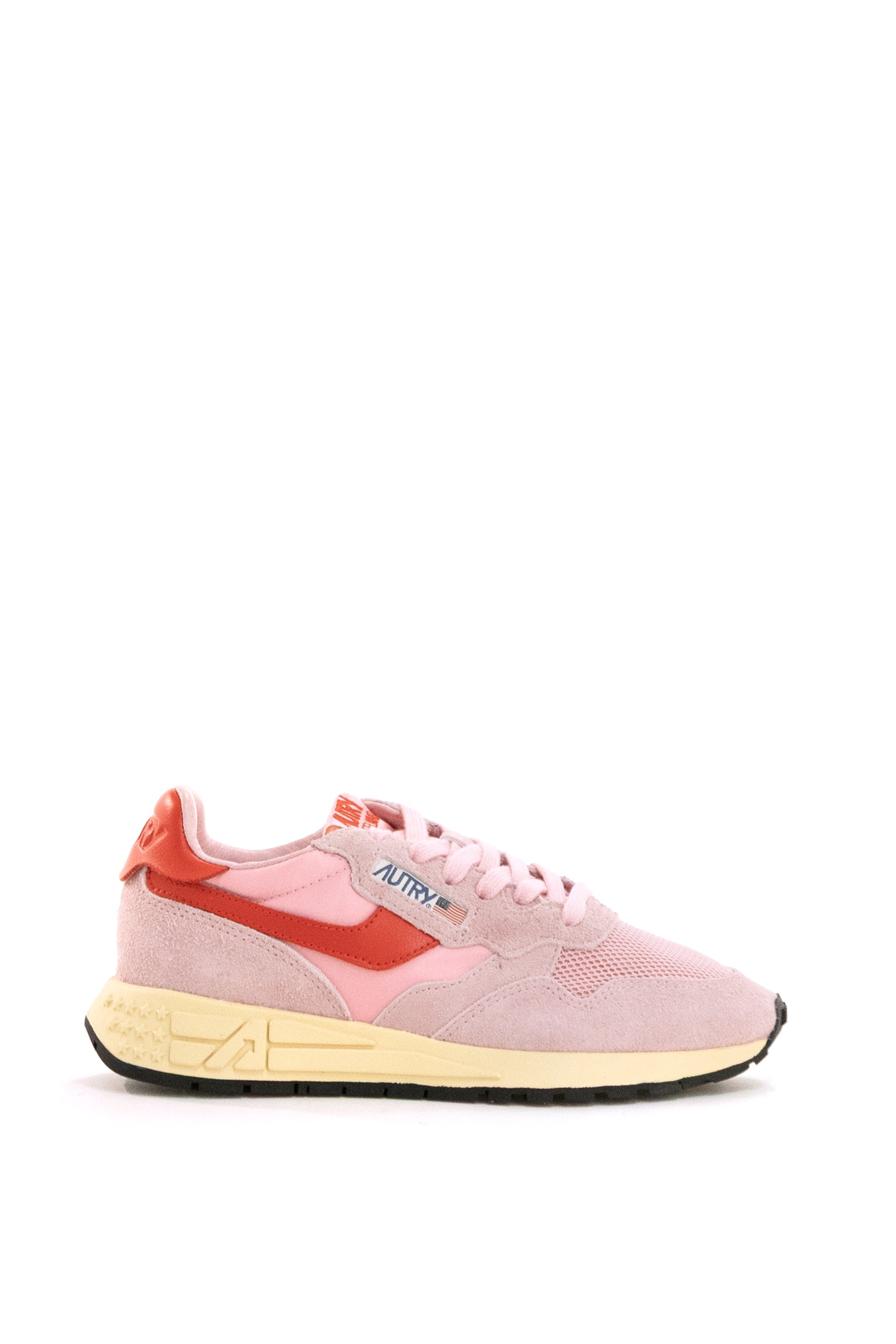 Sneaker Reelwind in Suede e Nylon<BR/> WWLW UT57 CHER/FLAME AUTRY 