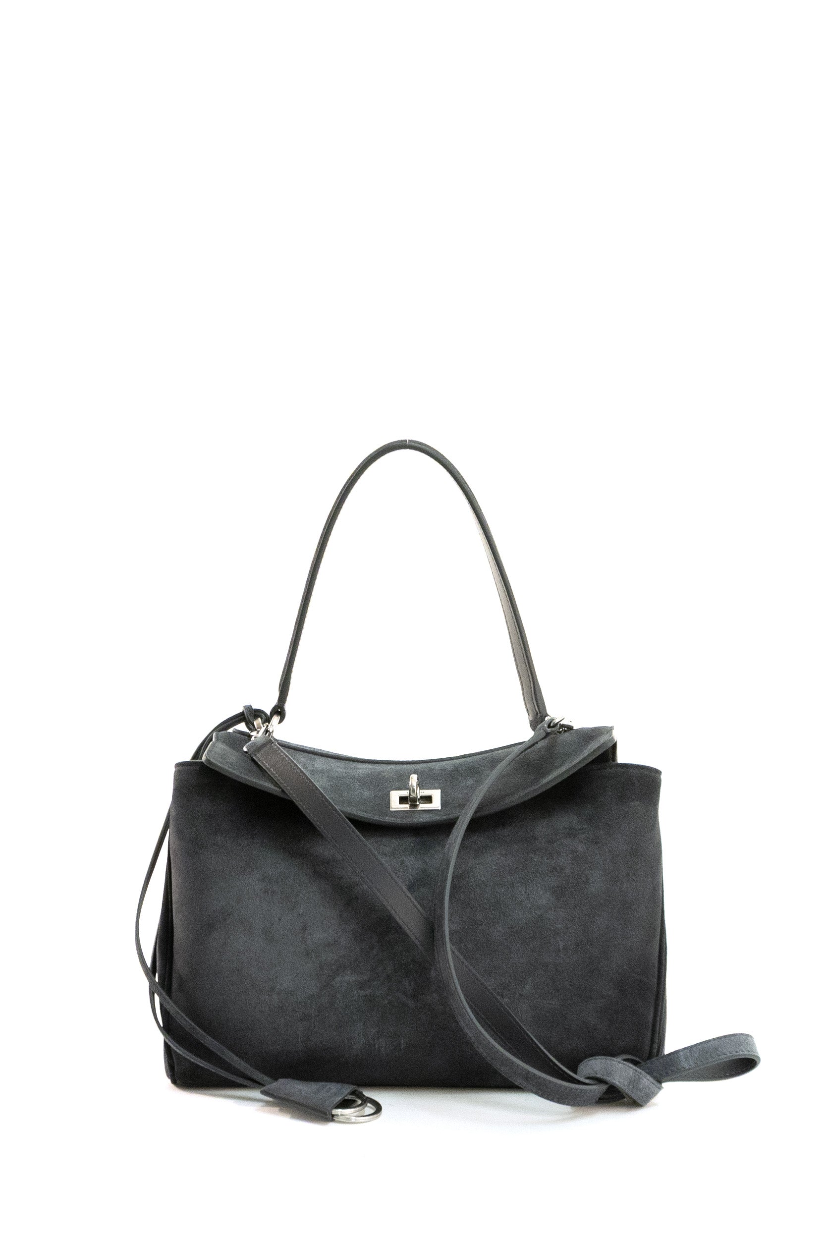 Borsa Rodeo in suede di colore grigio <BR/> 789779 2AB4G 1143 BALENCIAGA 