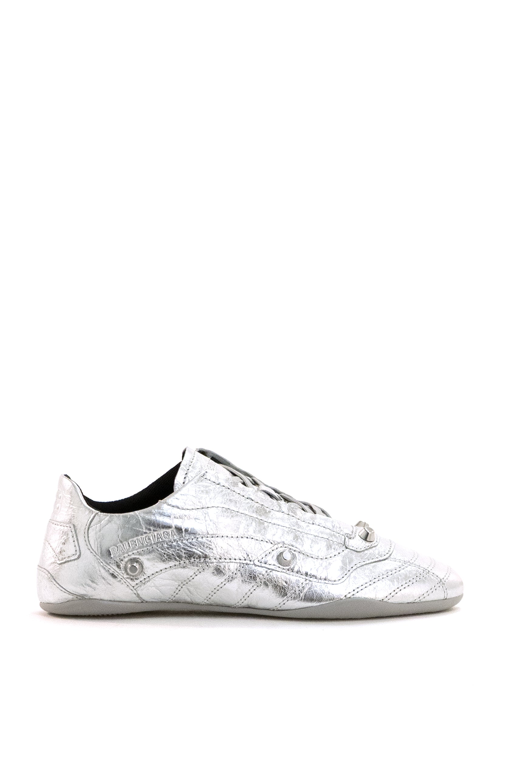 Sneakers City in pelle Arena di colore argento<BR/> 856693 WZCYL 8800 BALENCIAGA 