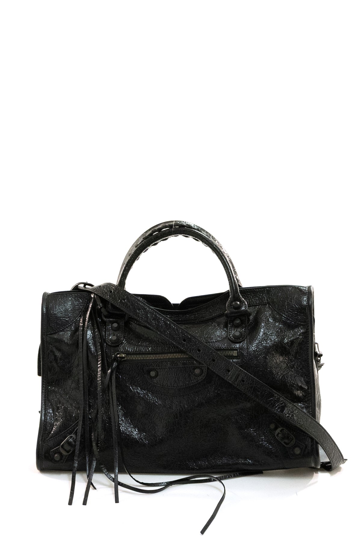 Borsa Le City Media in pelle Arena di colore nero<BR/> 865760 2ACFH 1000 BALENCIAGA 