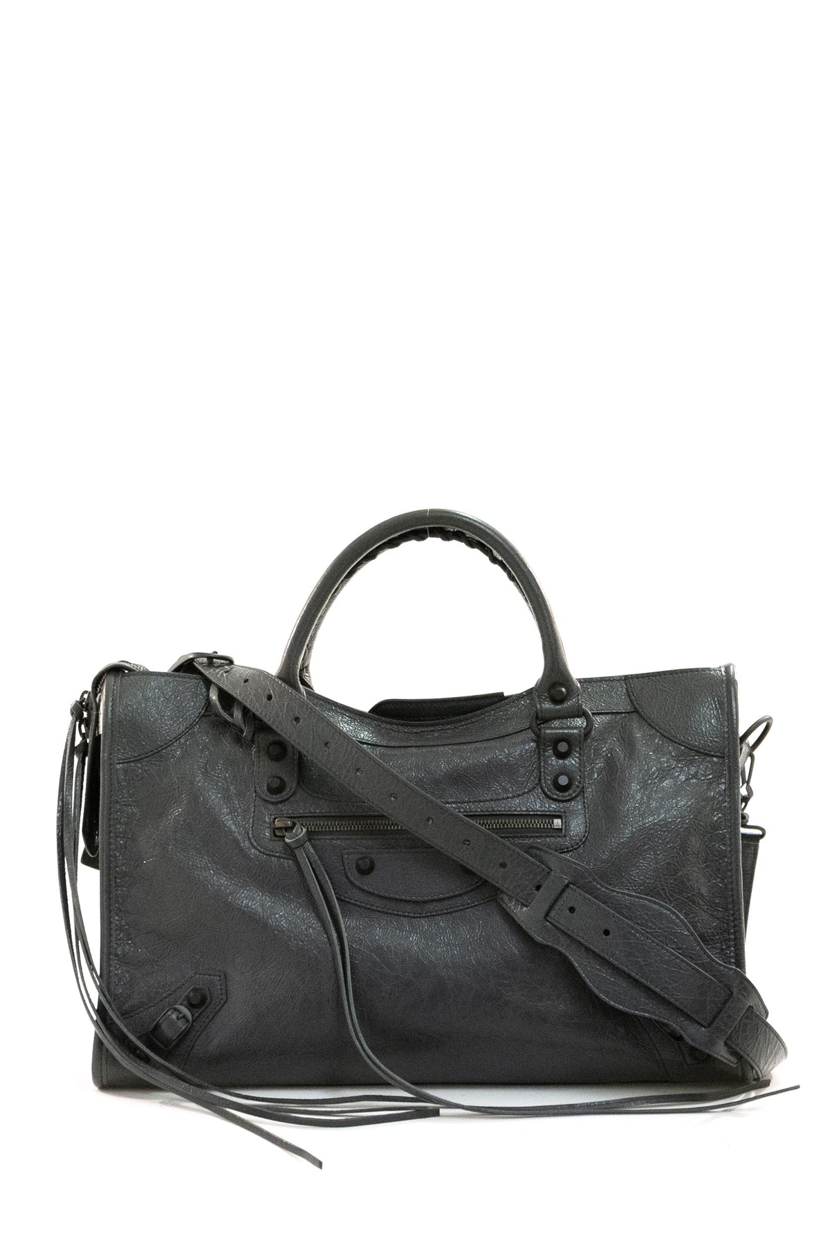 Borsa Le City Media in pelle Arena di colore grigio<BR/> 865760 2ACFH 1251 BALENCIAGA 