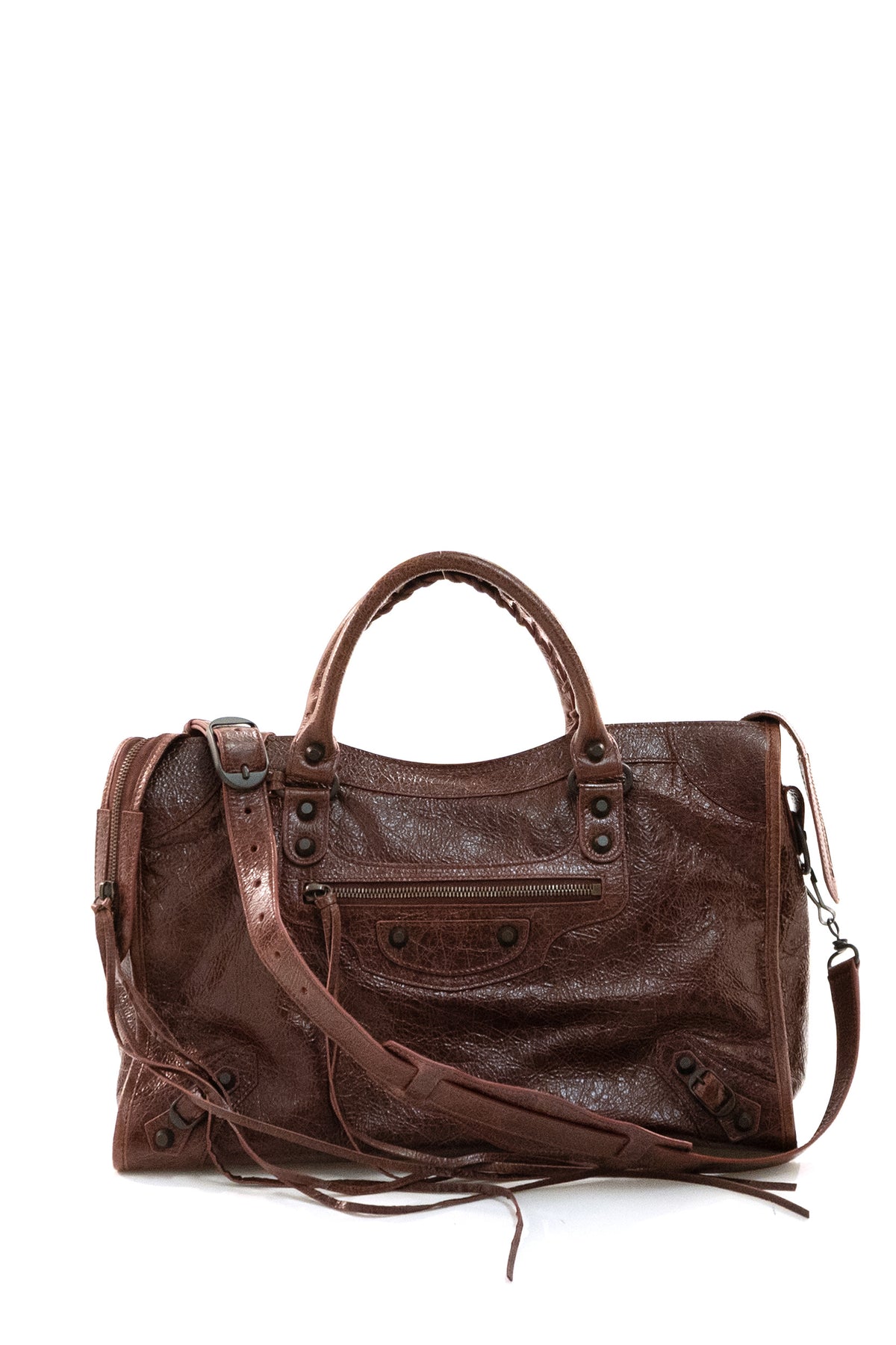 Borsa Le City Media in pelle Arena di colore bordeaux<BR/> 865760 2ACFH 6154 BALENCIAGA 