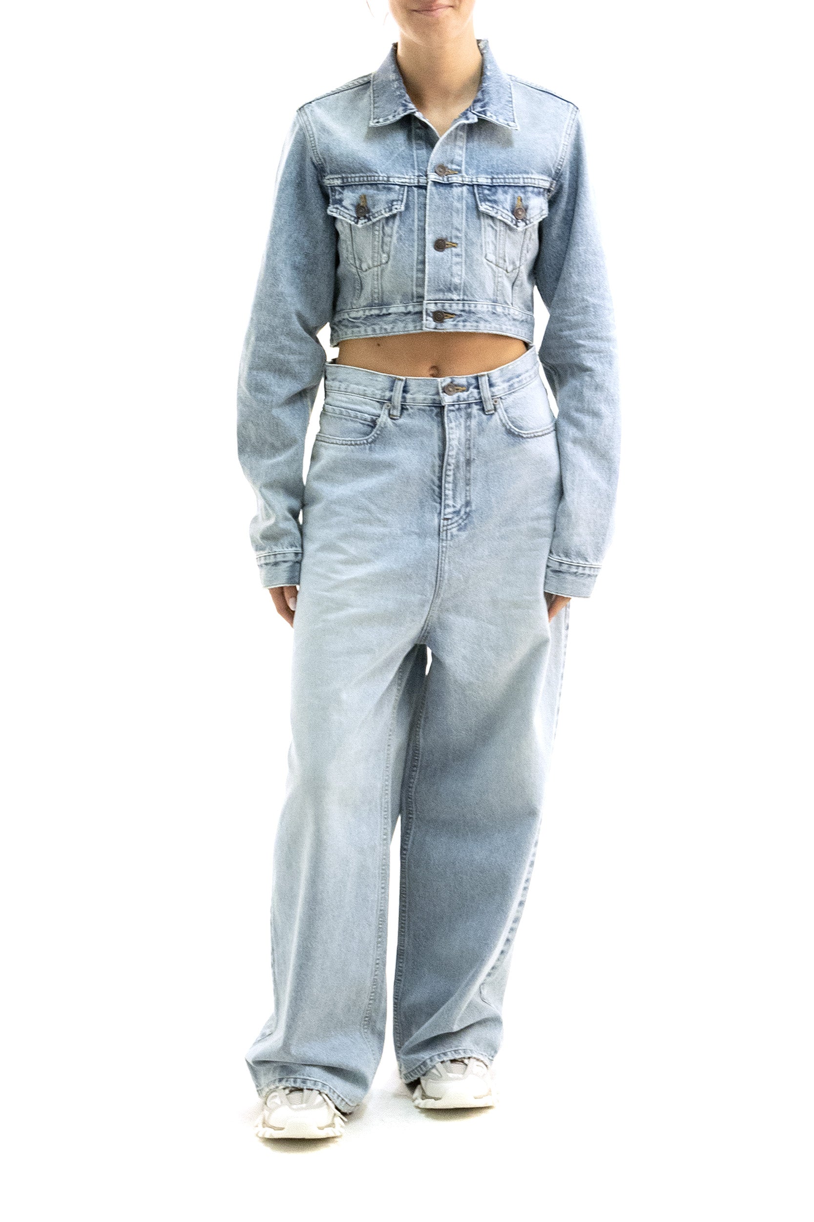 Jeans in denim vintage di colore azzurro<BR/> A001OE TBP48 4020 BALENCIAGA 