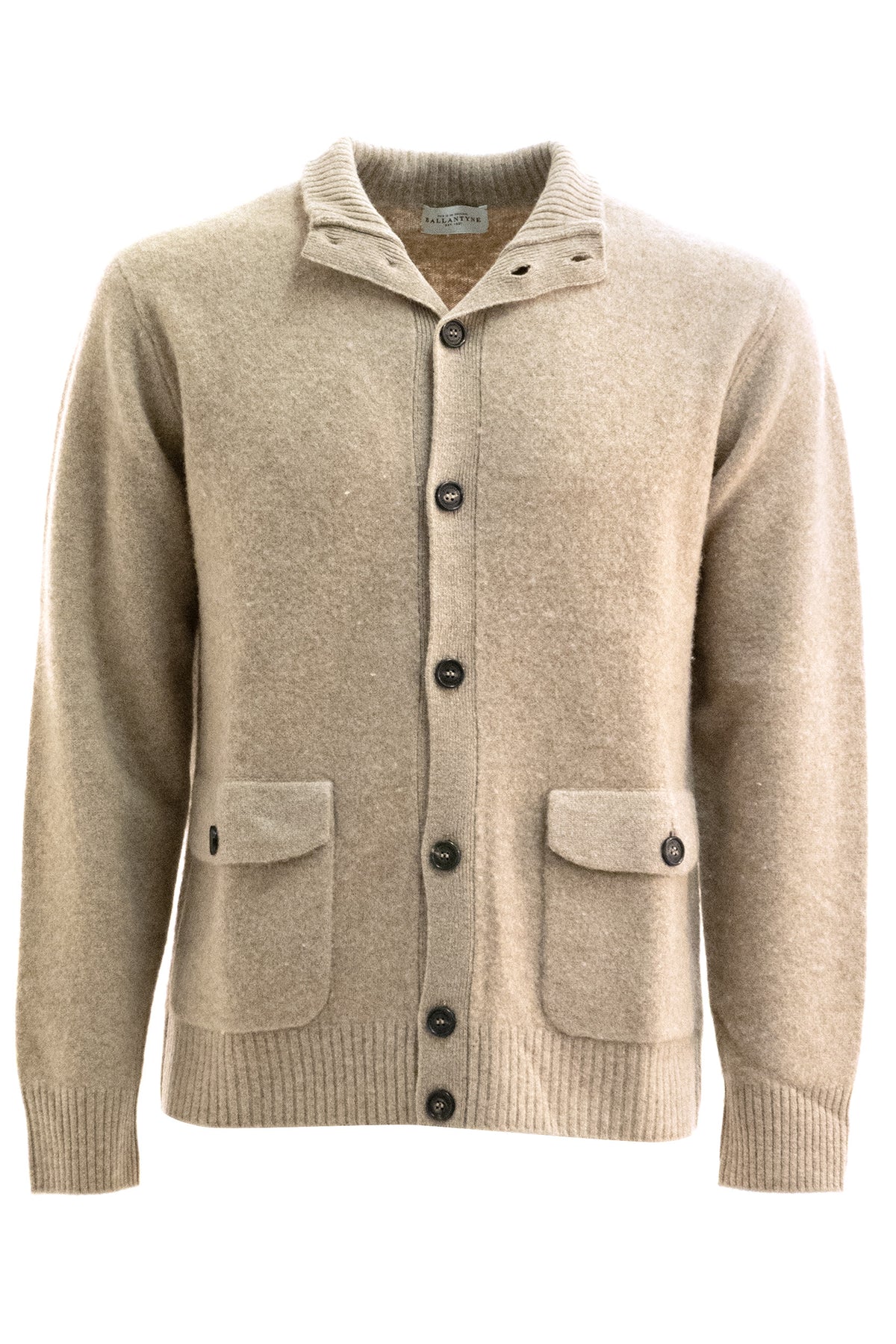 BALLANTYNE Cardigan in Lana, Marrone