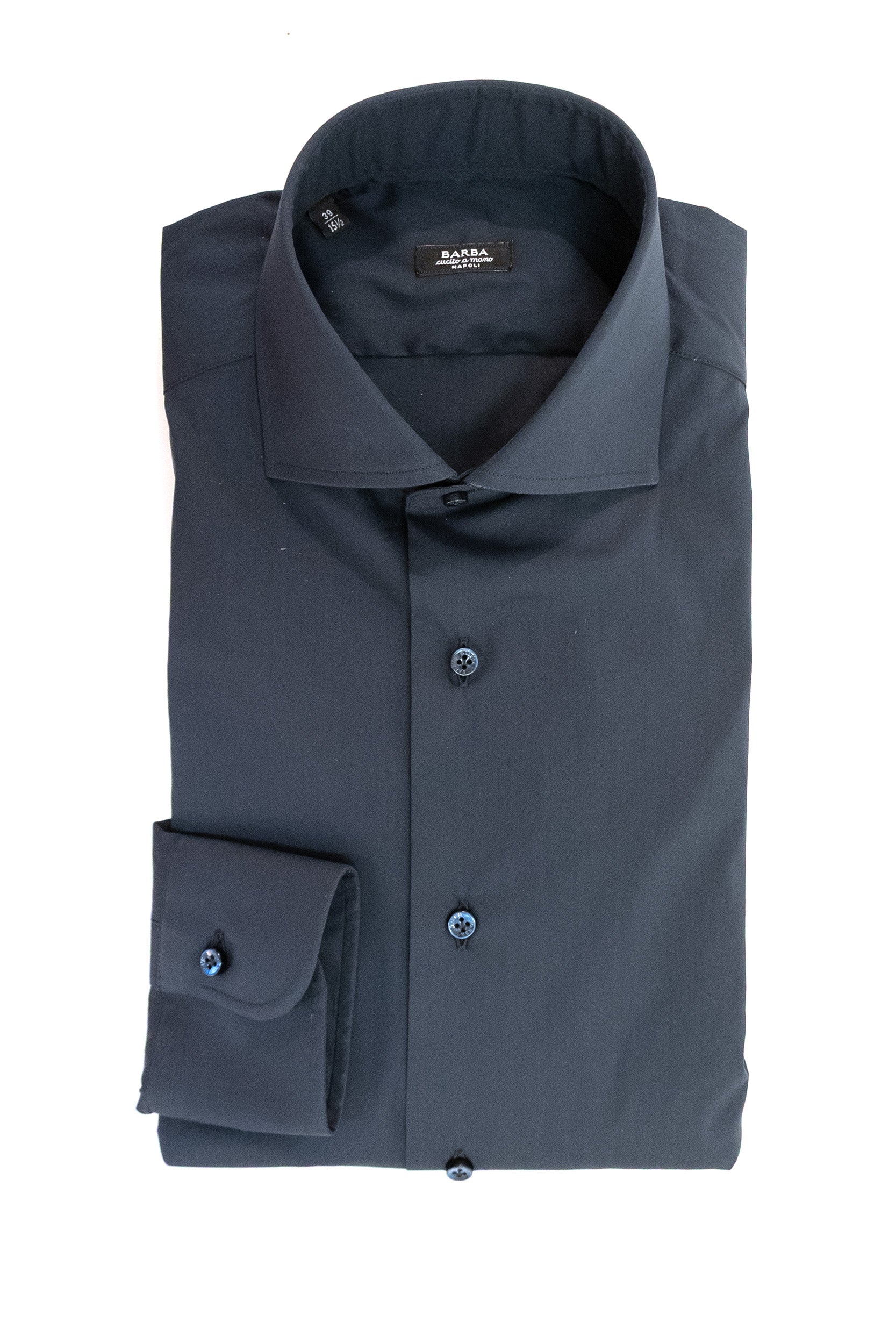 Camicia in cotone di colore blu<BR/> I1U13P01PZ2710U 0001 BARBA 