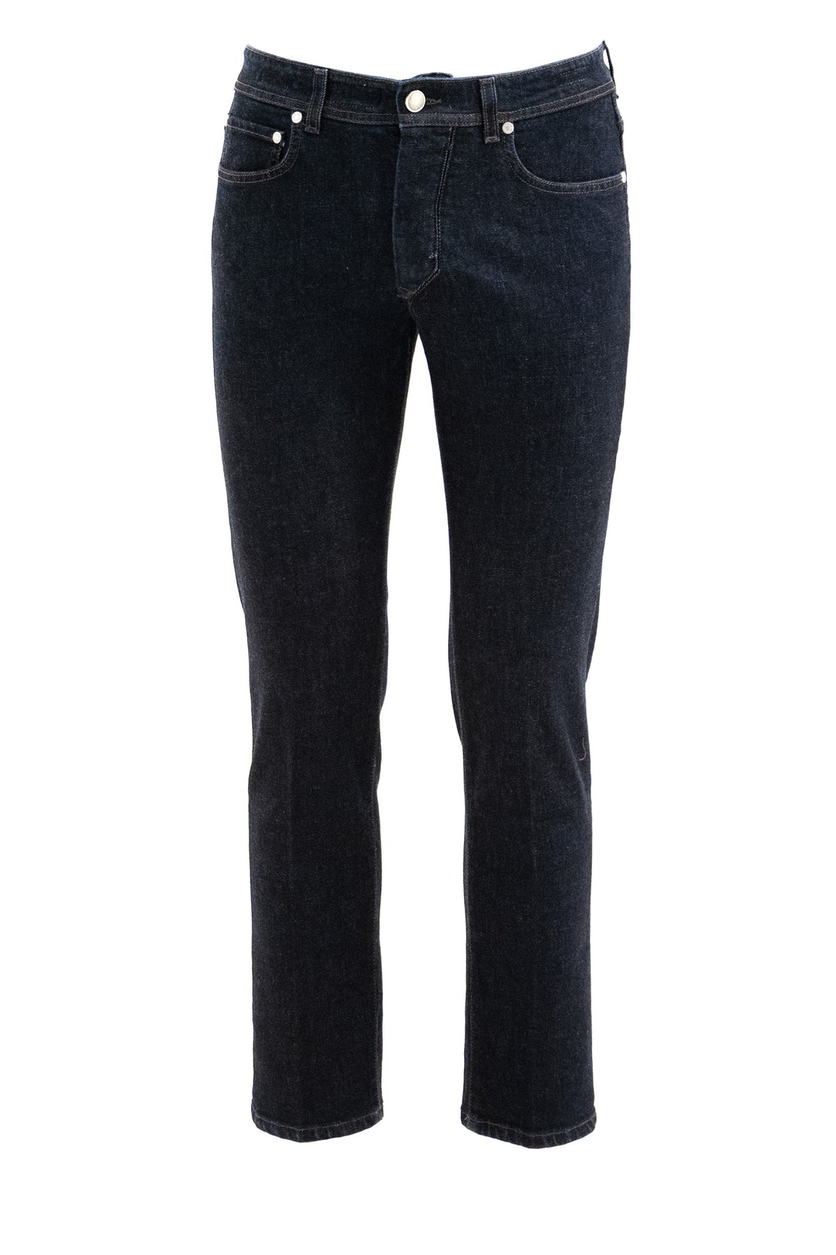 BARBA Jeans in denim di cotone blu scuro, Multi