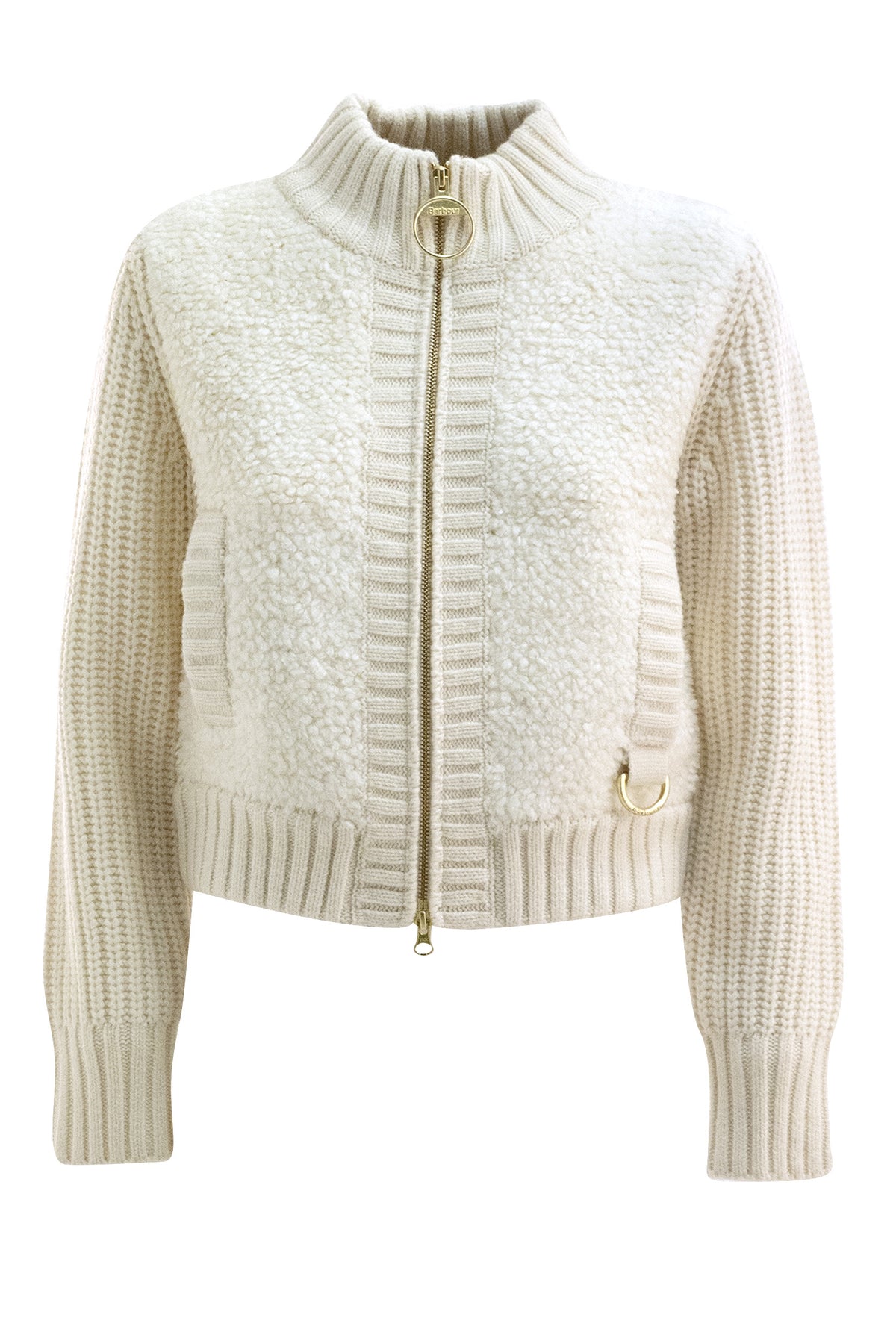 BARBOUR Giacca Hazelwood in lana di colore bianco