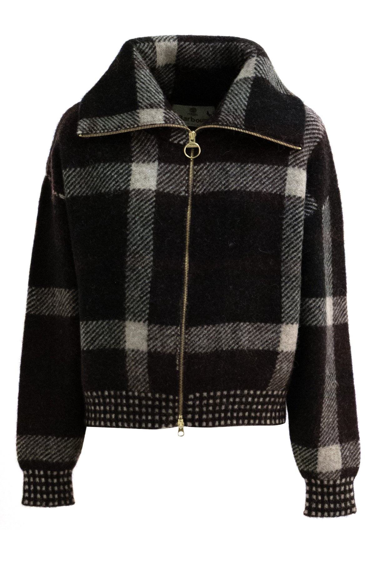 BARBOUR Giacca Carville in alpaca di colore marrone