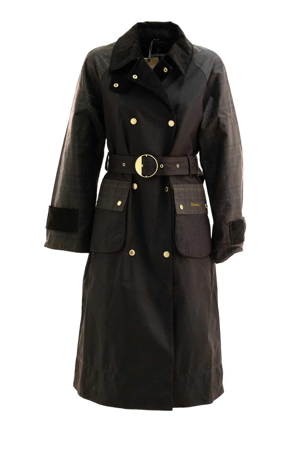 BARBOUR Giacca cerata Elva di colore marrone