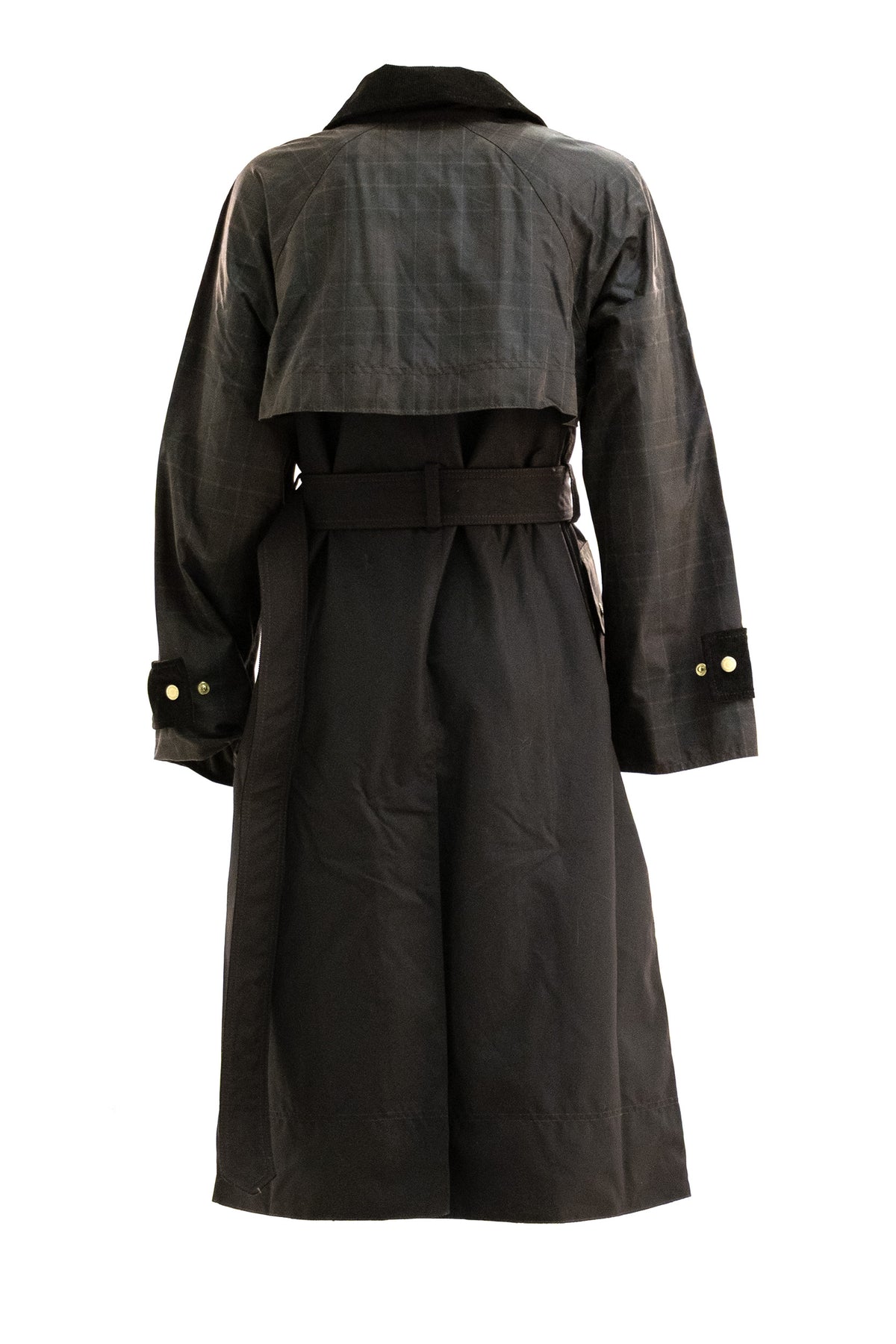 BARBOUR Giacca cerata Elva di colore marrone, vista 4