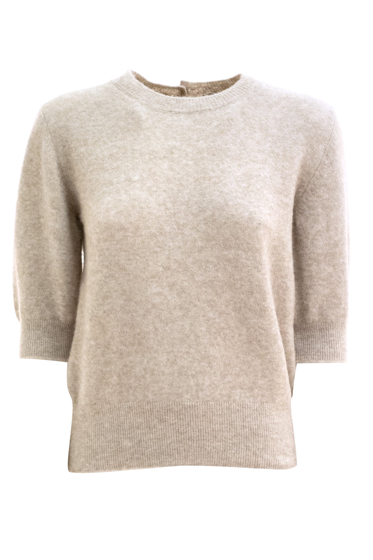 BASE Beige wool and lana sweater, Multi