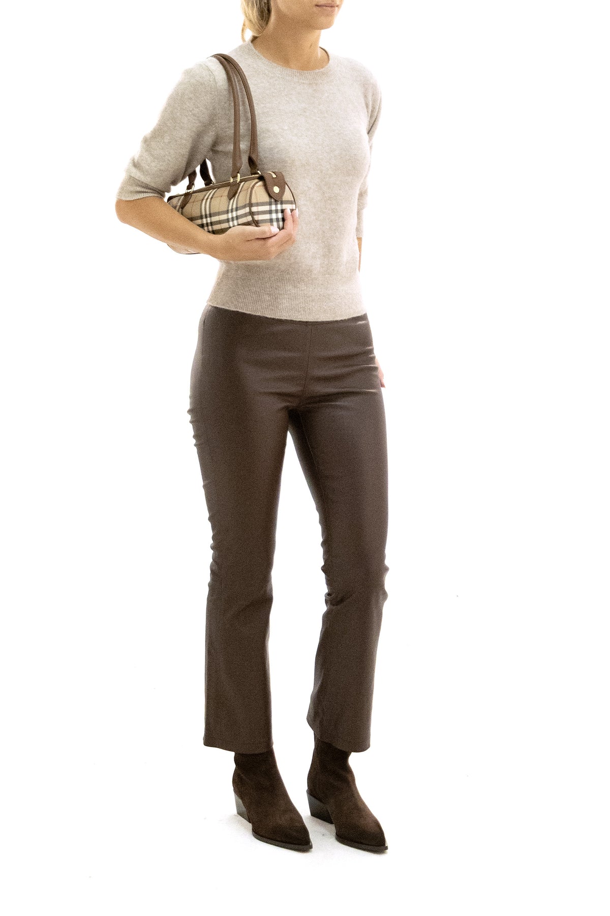 BASE Beige wool and lana sweater, Multi, view 2