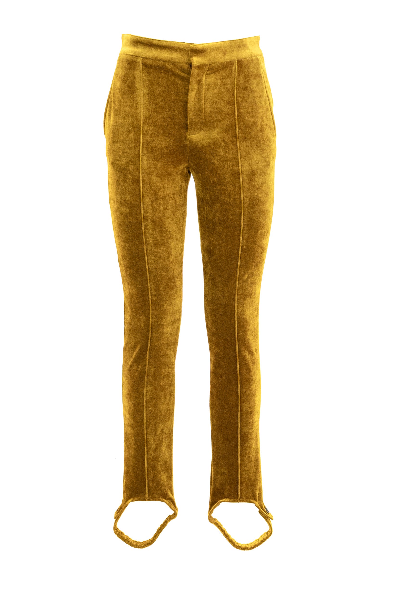 Pantaloni in velluto color ocra<BR/> 26APA14982 213 CHLOE' 