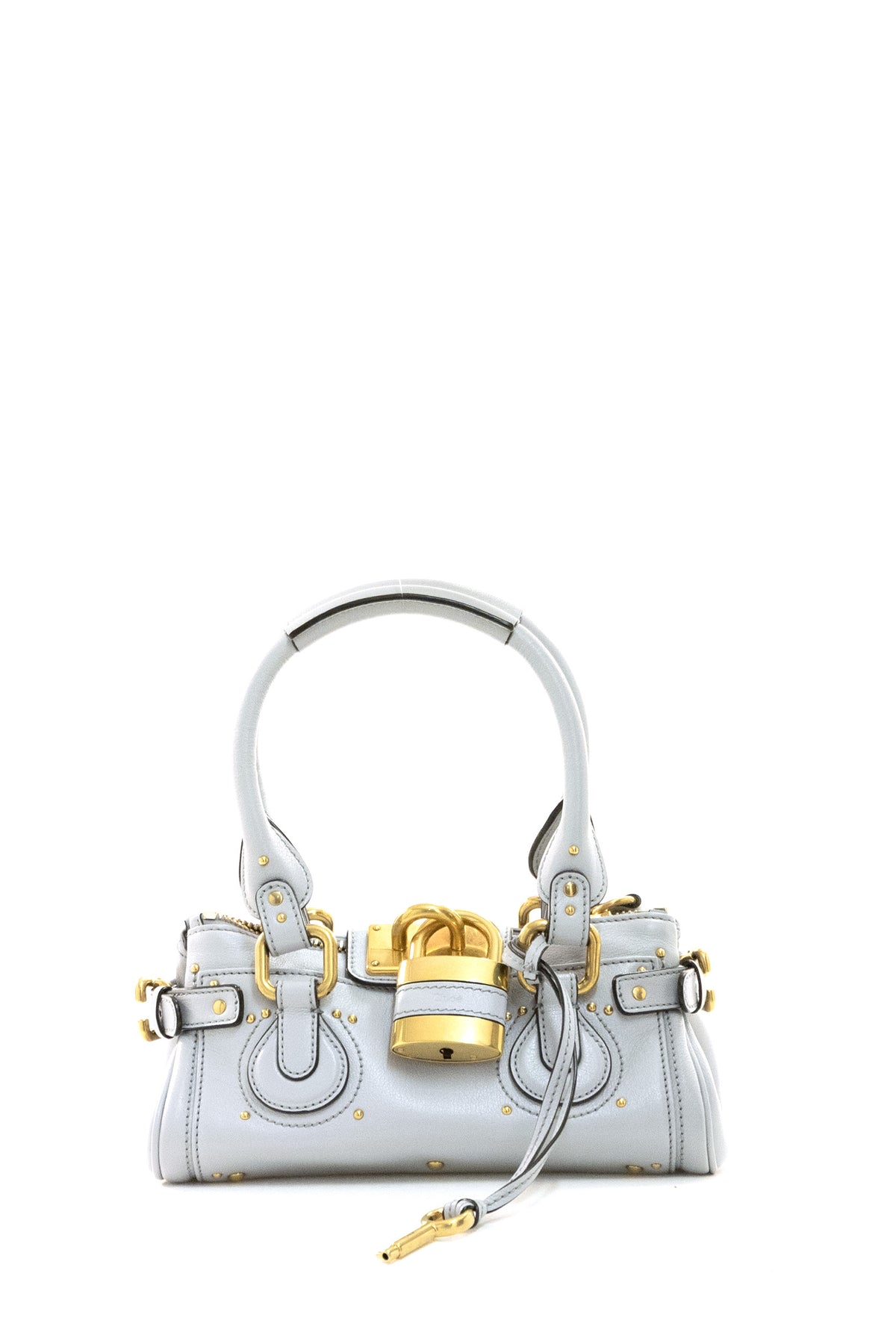 CHLOE' Borsa Paddington Piccola in Pelle, Perla