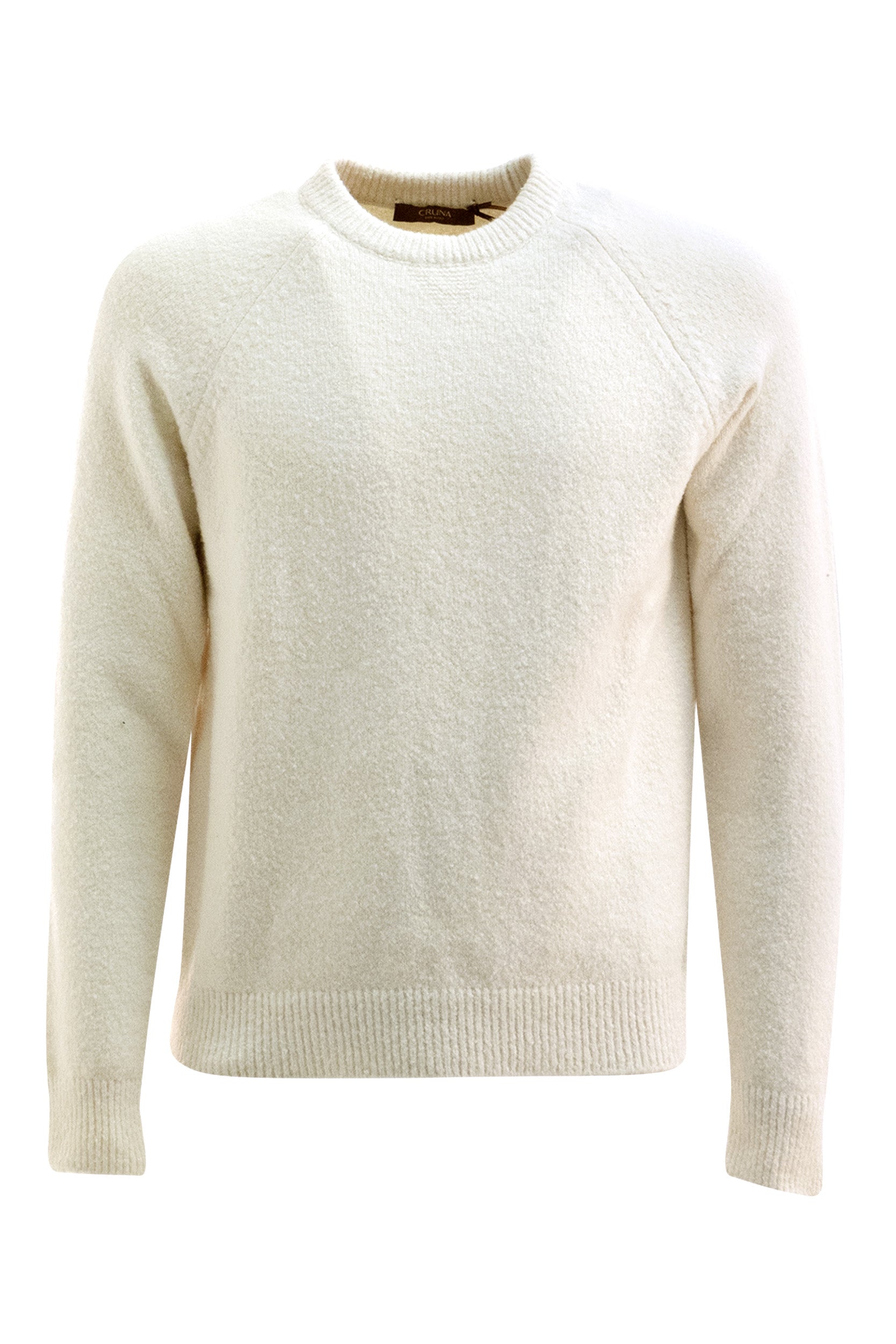 Maglione Chester in cotone di colore bianco S.M05.CHESTER 1854 102 CRUNA 
