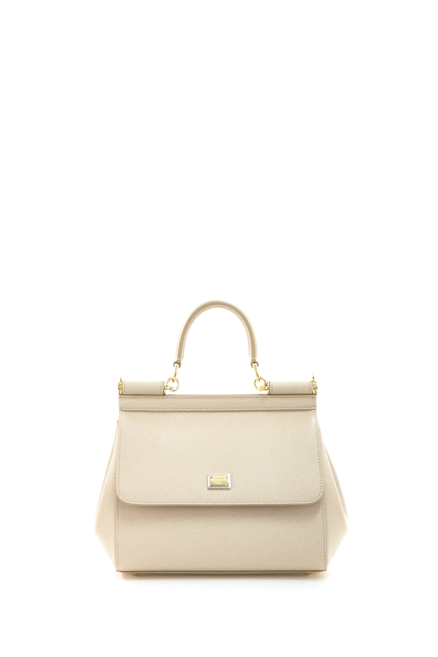 Borsa Sicily piccola in pelle Dauphine color rosa<BR/> BB6003 B1001 80414 DOLCE & GABBANA 