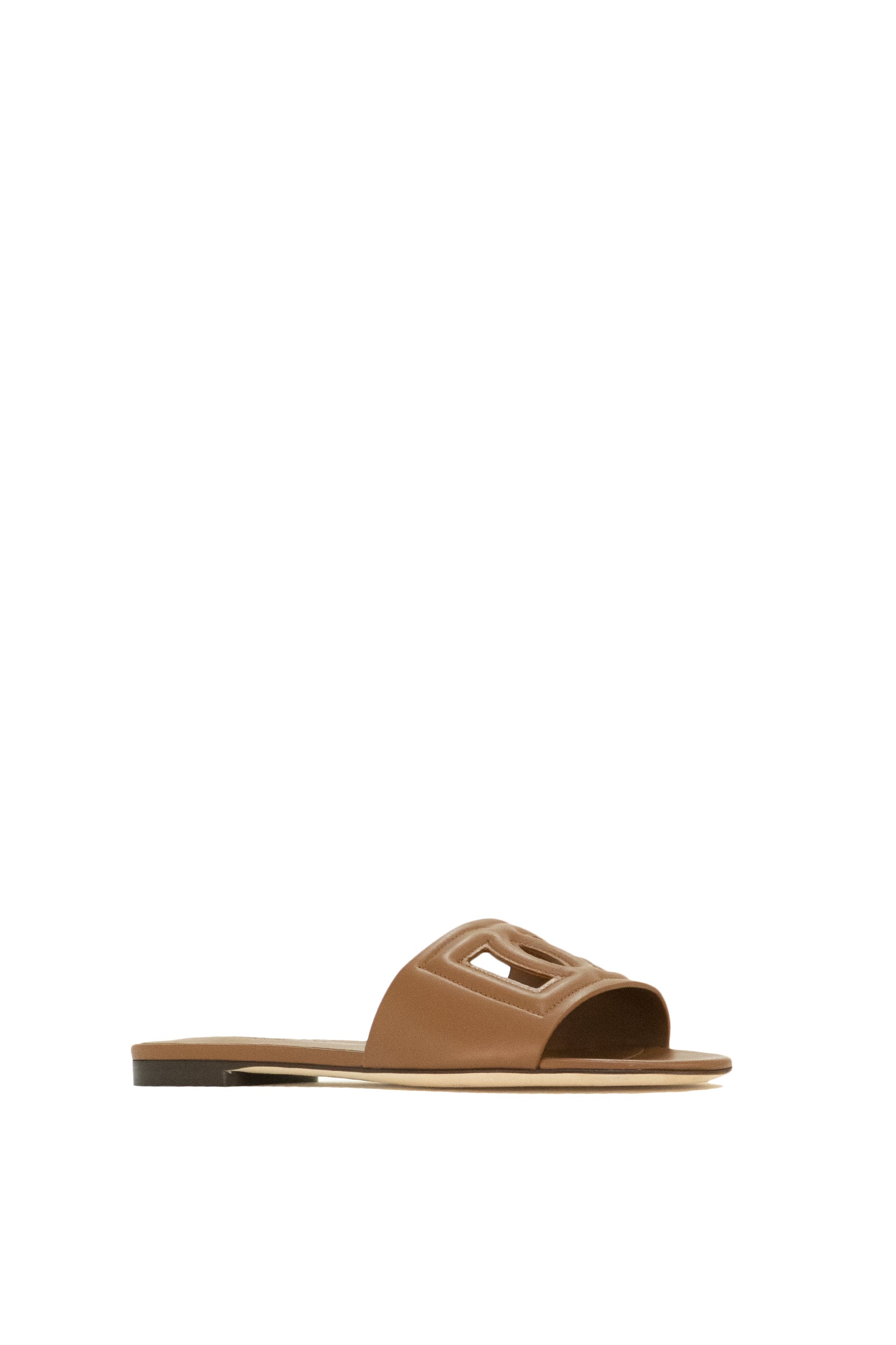 Slide con Logo DG colore marrone CQ0436 AY329 81236 DOLCE & GABBANA 