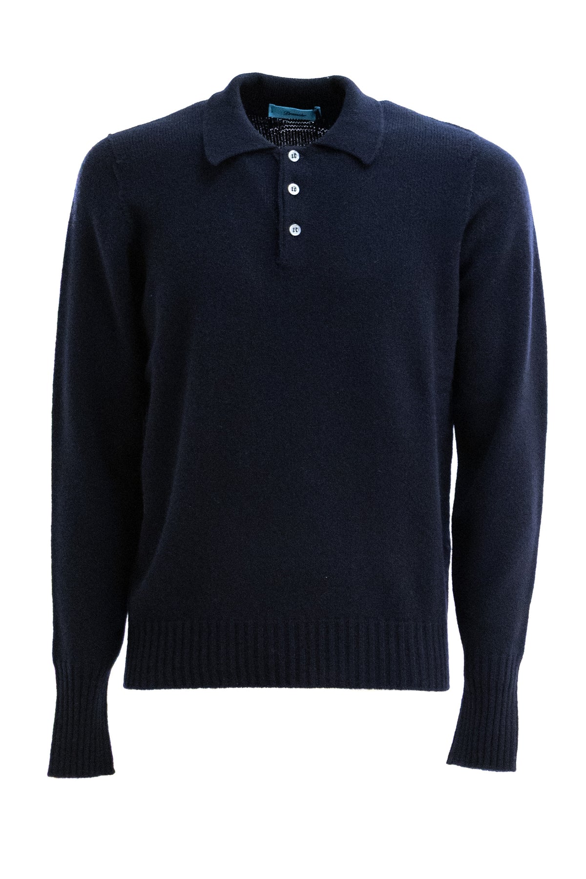 Polo in lana di colore blu<BR/> D8W145NL 00001 790 DRUMOHR 