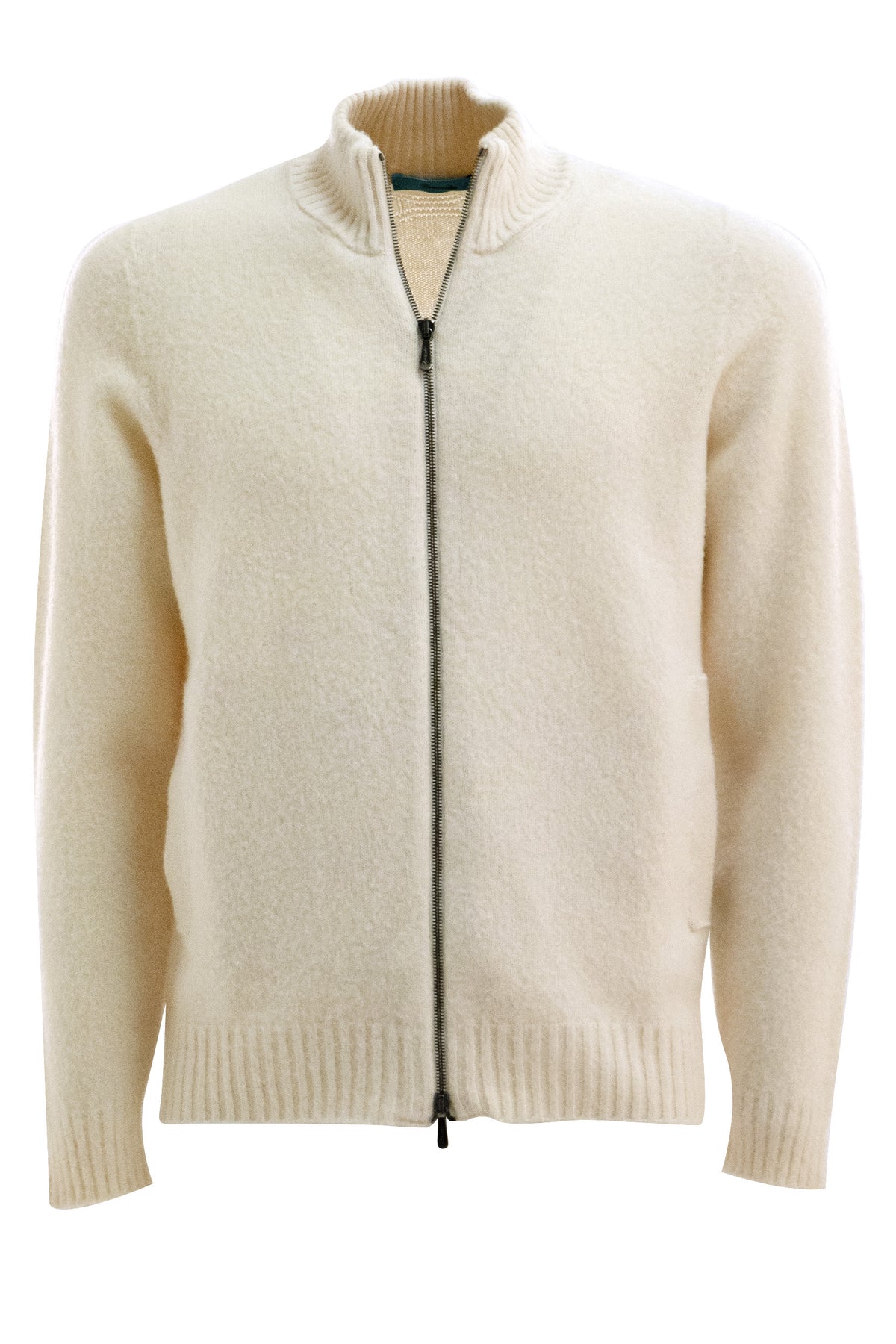 Maglione in lana bouclè di colore bianco<BR/> D8W202GL 00001 125 DRUMOHR 
