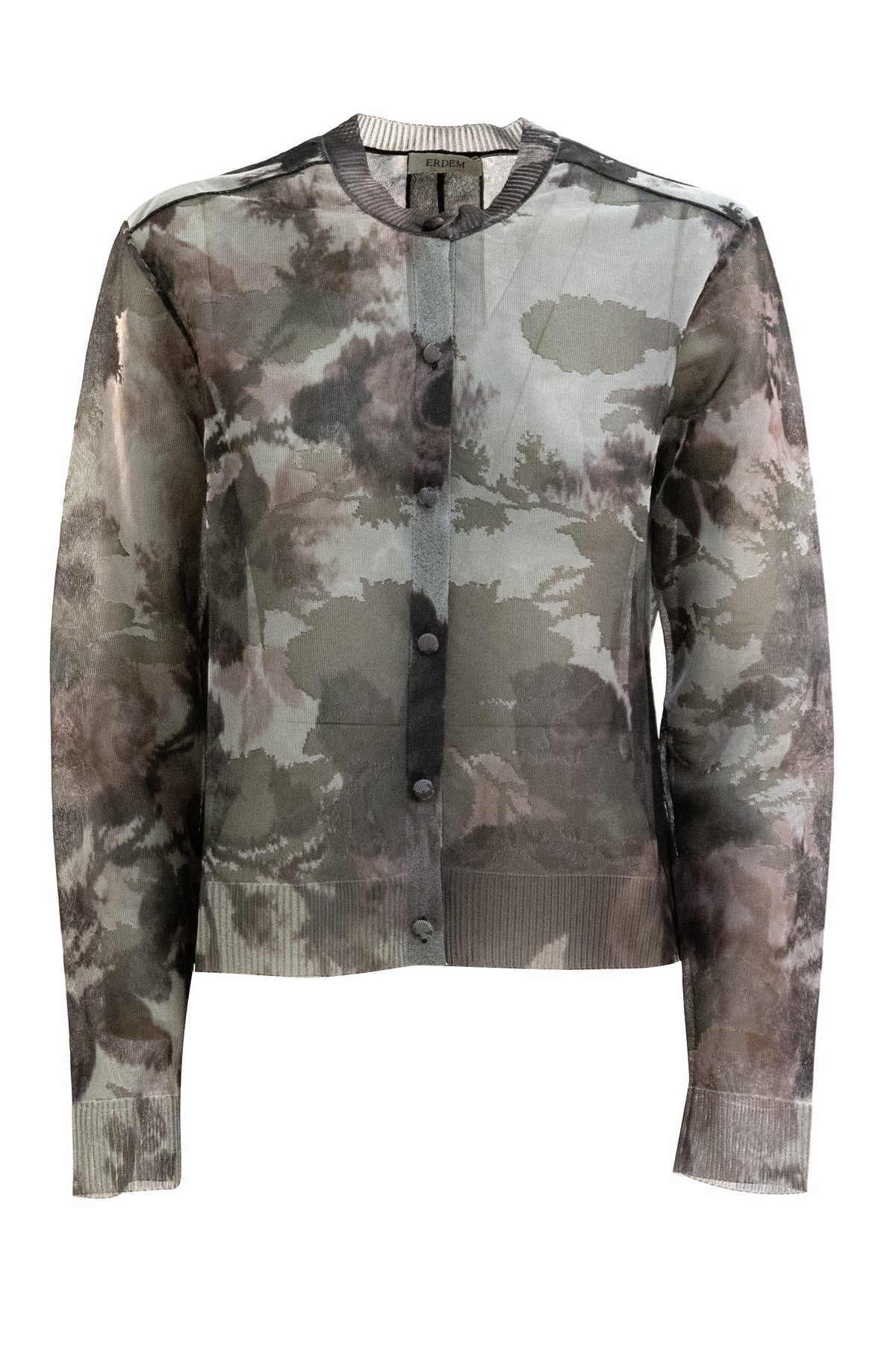 ERDEM Cardigan in maglia di colore grigio