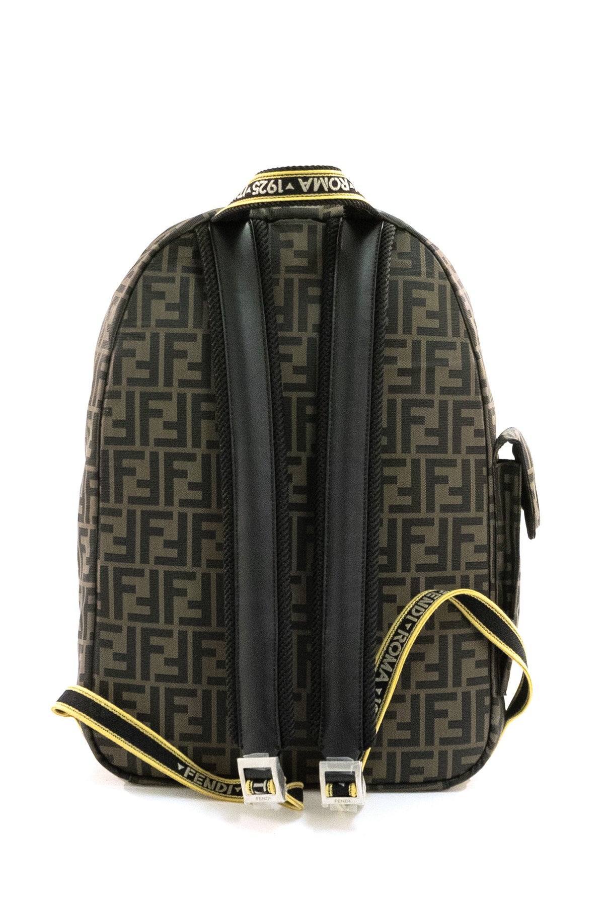 FENDI Zaino Climb in in tessuto Superlight FF Zucca di colore marrone, Nero/marrone, vista 3