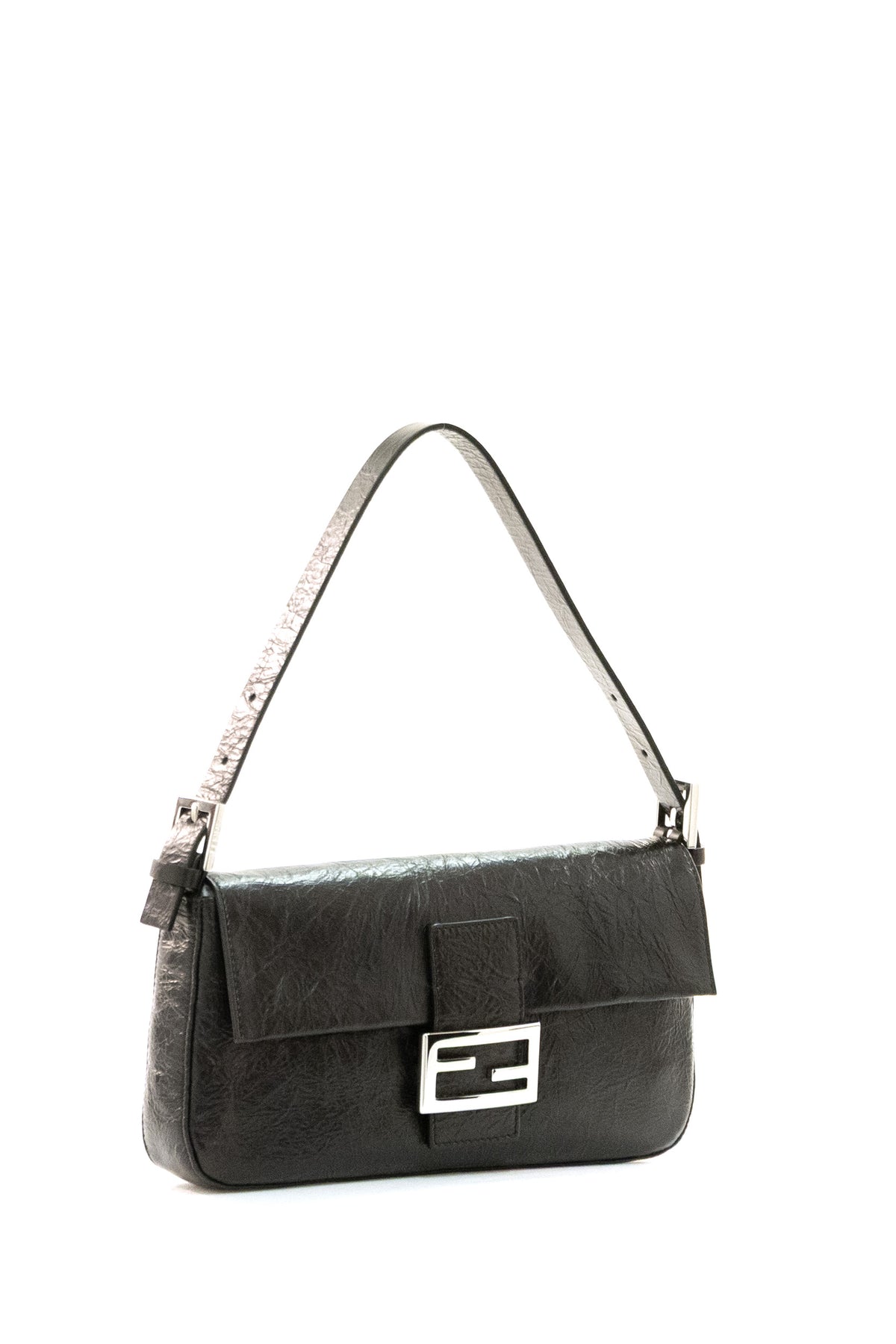 FENDI Borsa Baguette® 26424 in Pelle, Nero, vista 2