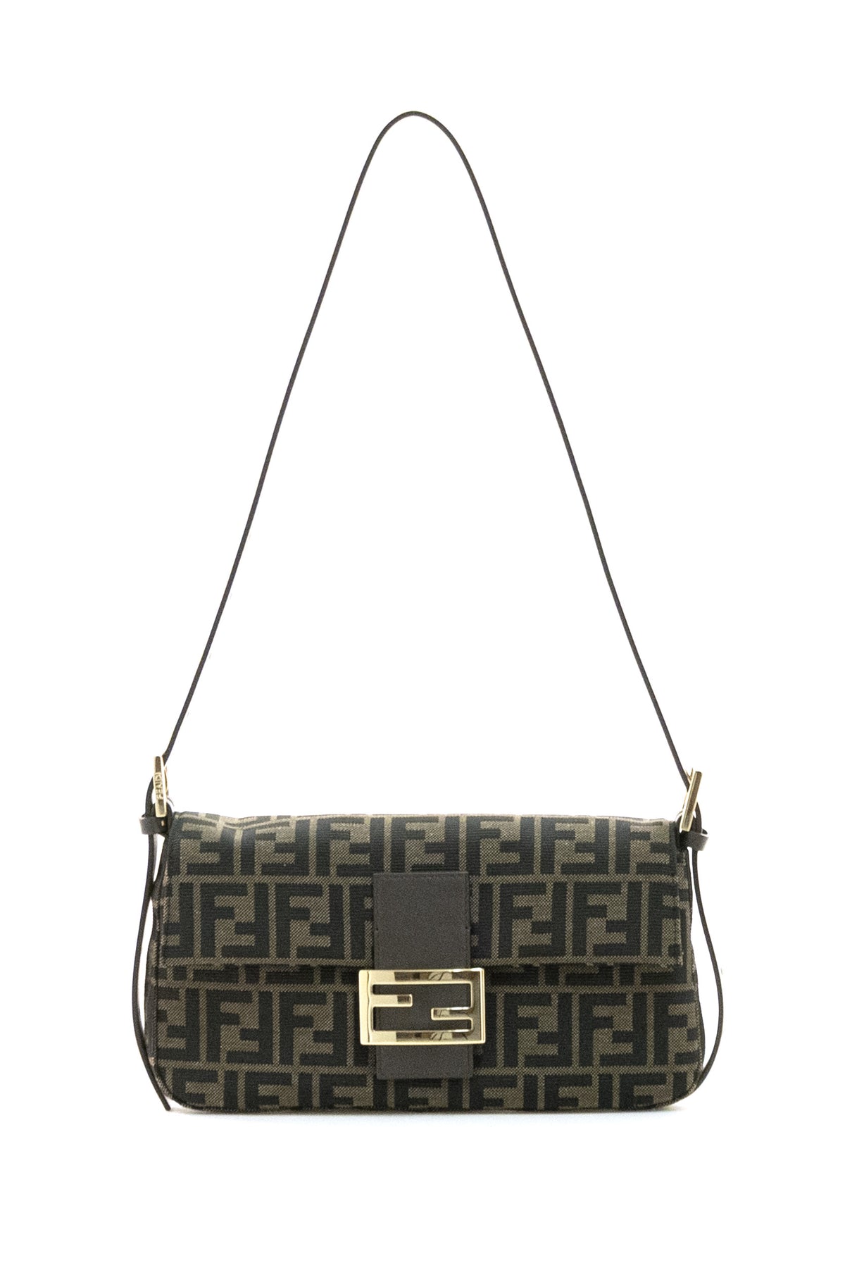 FENDI Borsa Baguette® 26424 in Tessuto, Marrone, vista 3