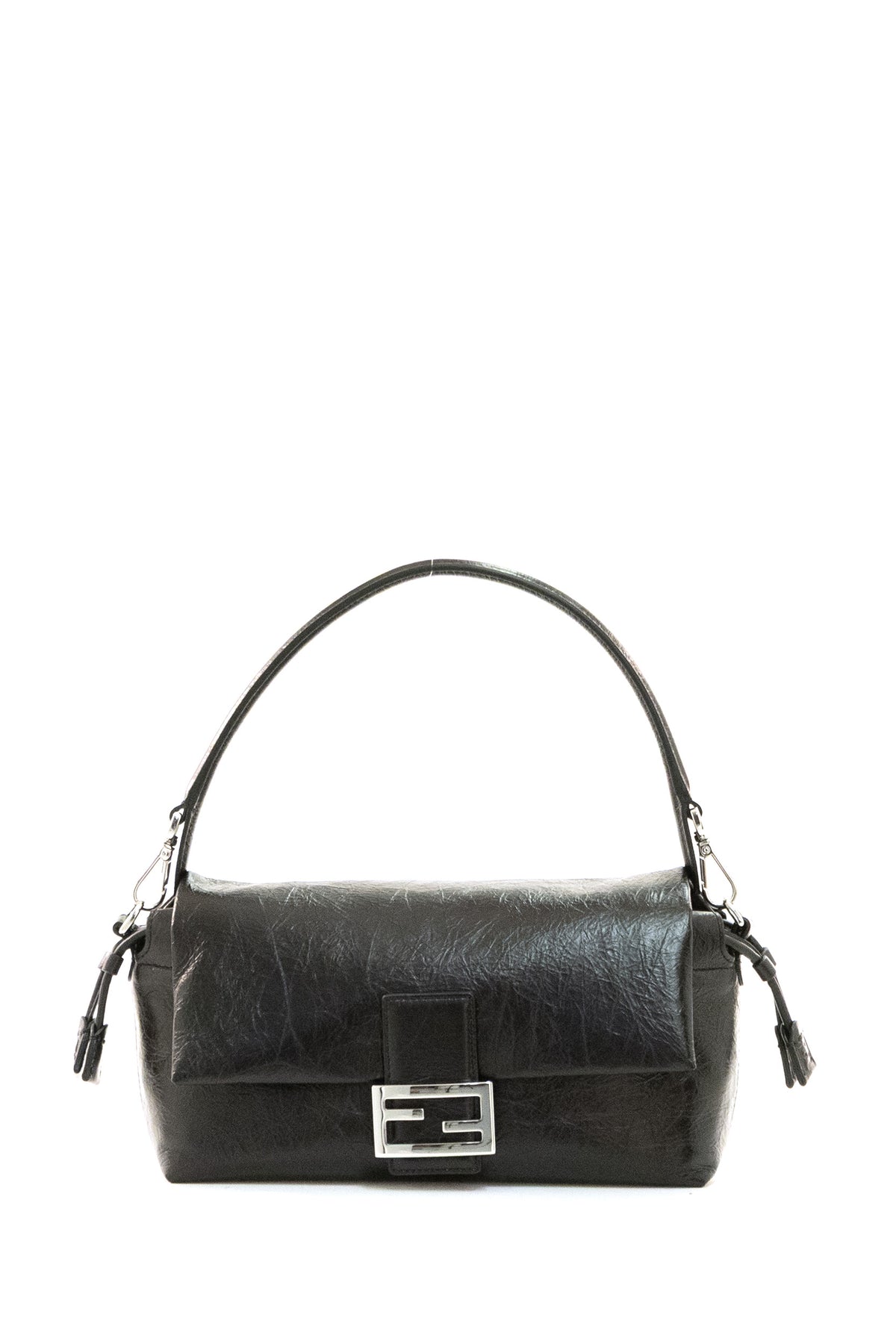 FENDI Baguette® Soft Medium Leather Bag, Black