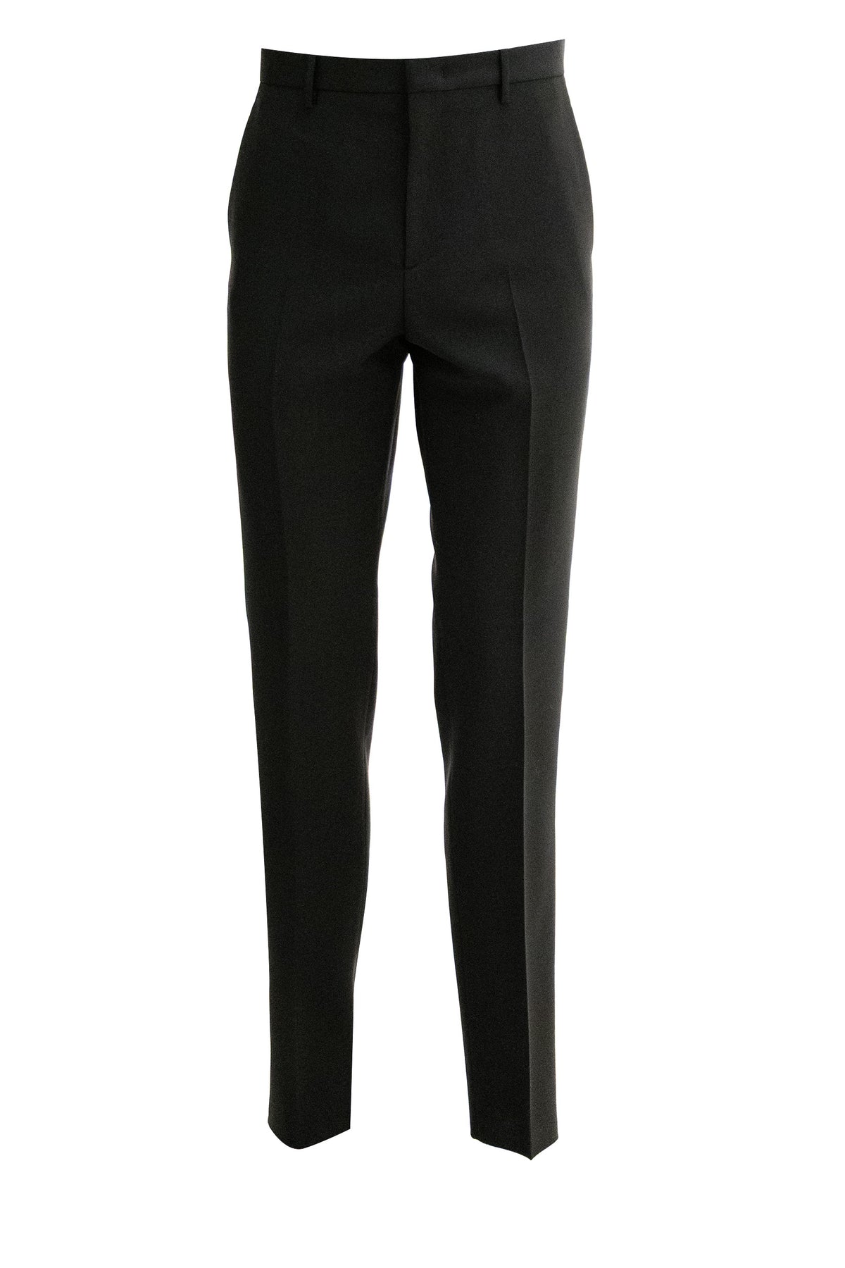 FENDI Black kid mohair trousers, Nero