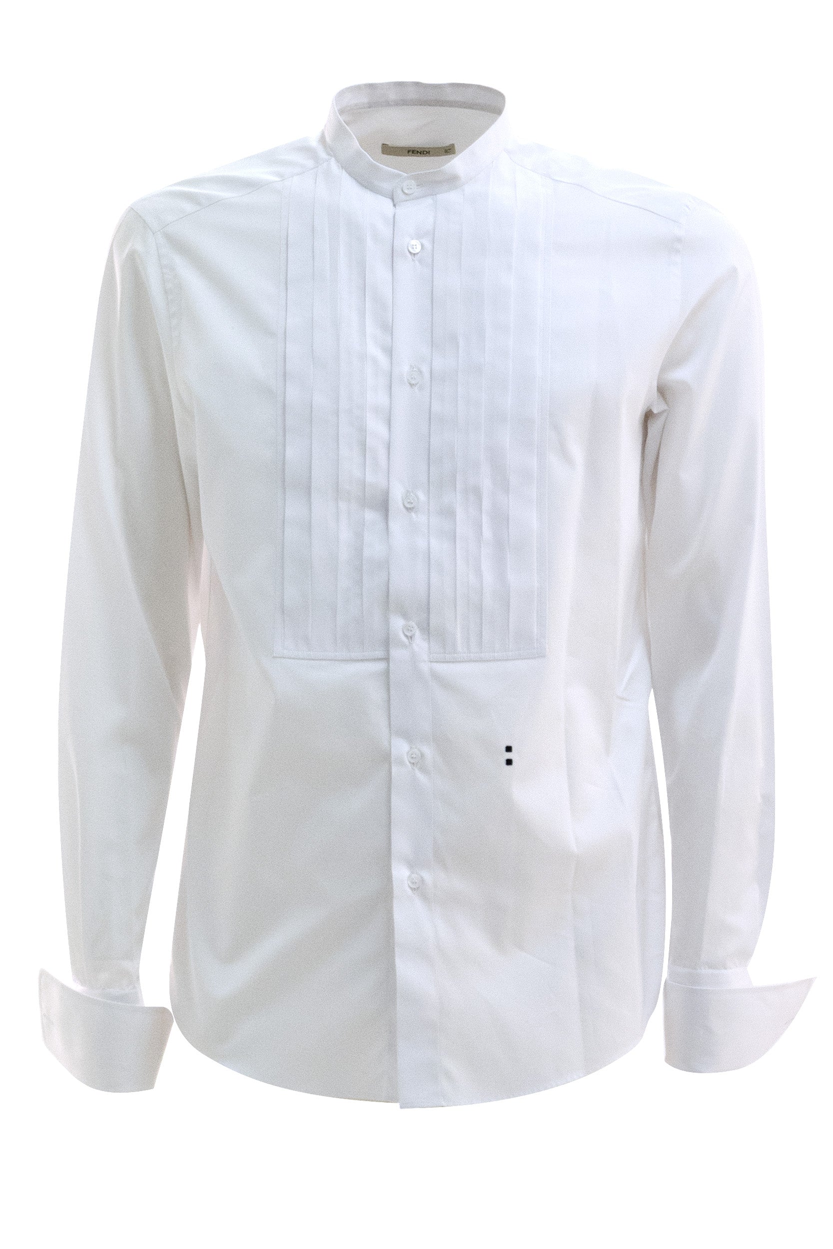 Camicia in popeline di colore bianco<BR/> FS1377 AMVL F0QA0 FENDI 