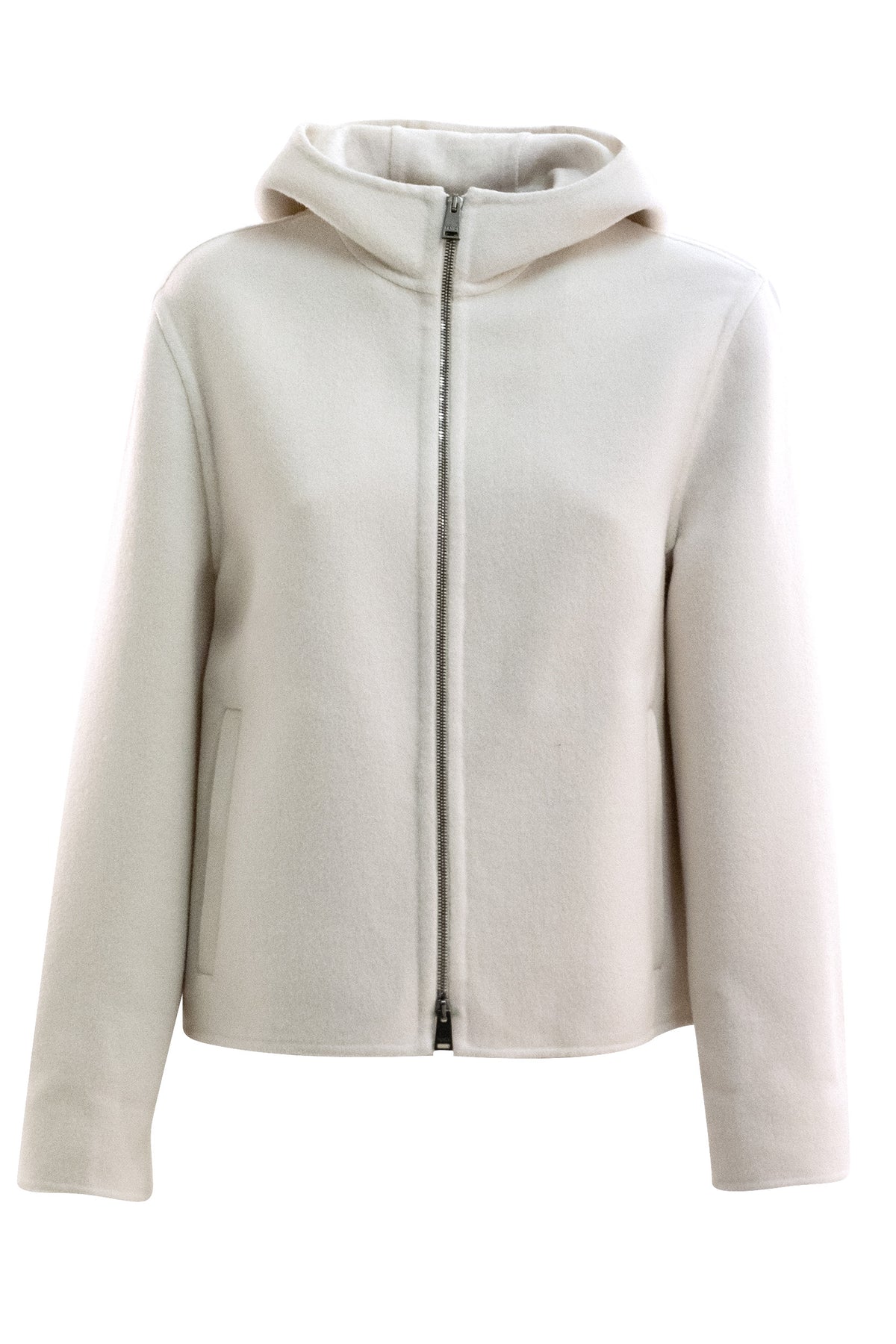 FENDI White wool blouson, Ivory