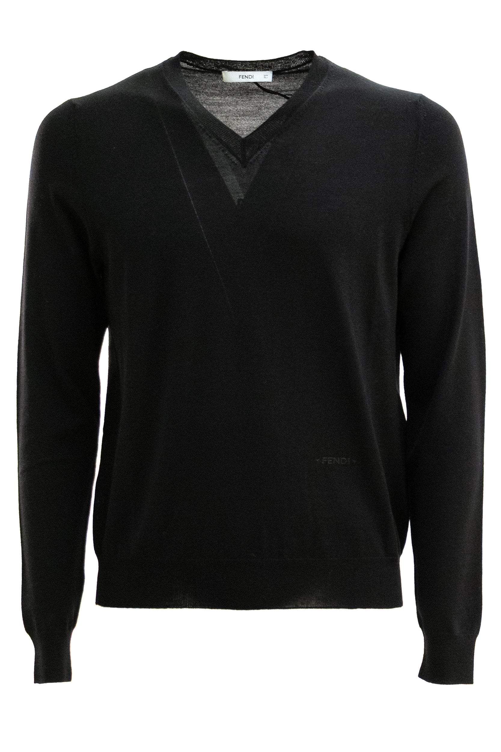 FENDI Black wool pullover