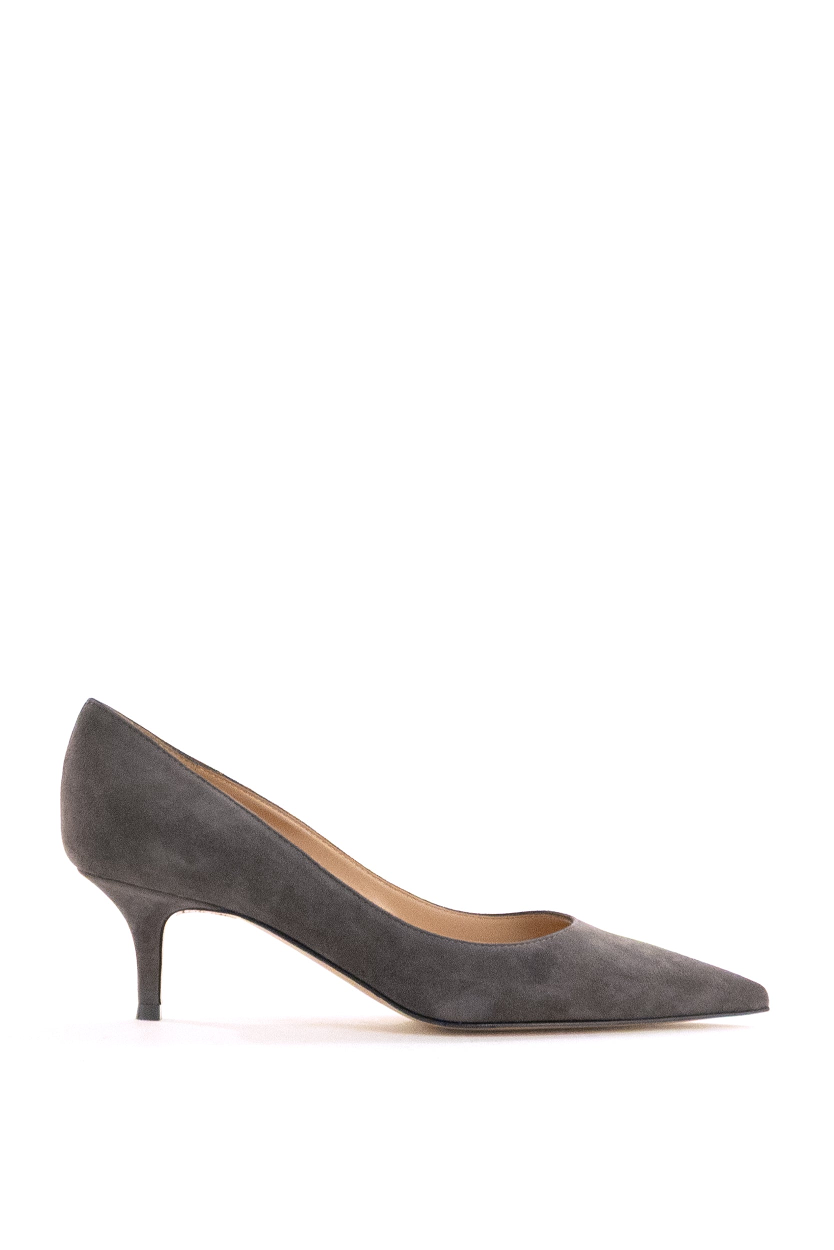 Décolleté Gianvito 85 in suede di colore grigio<BR/> G20336.55RIC.CAMLAPI LAPIS GIANVITO ROSSI 