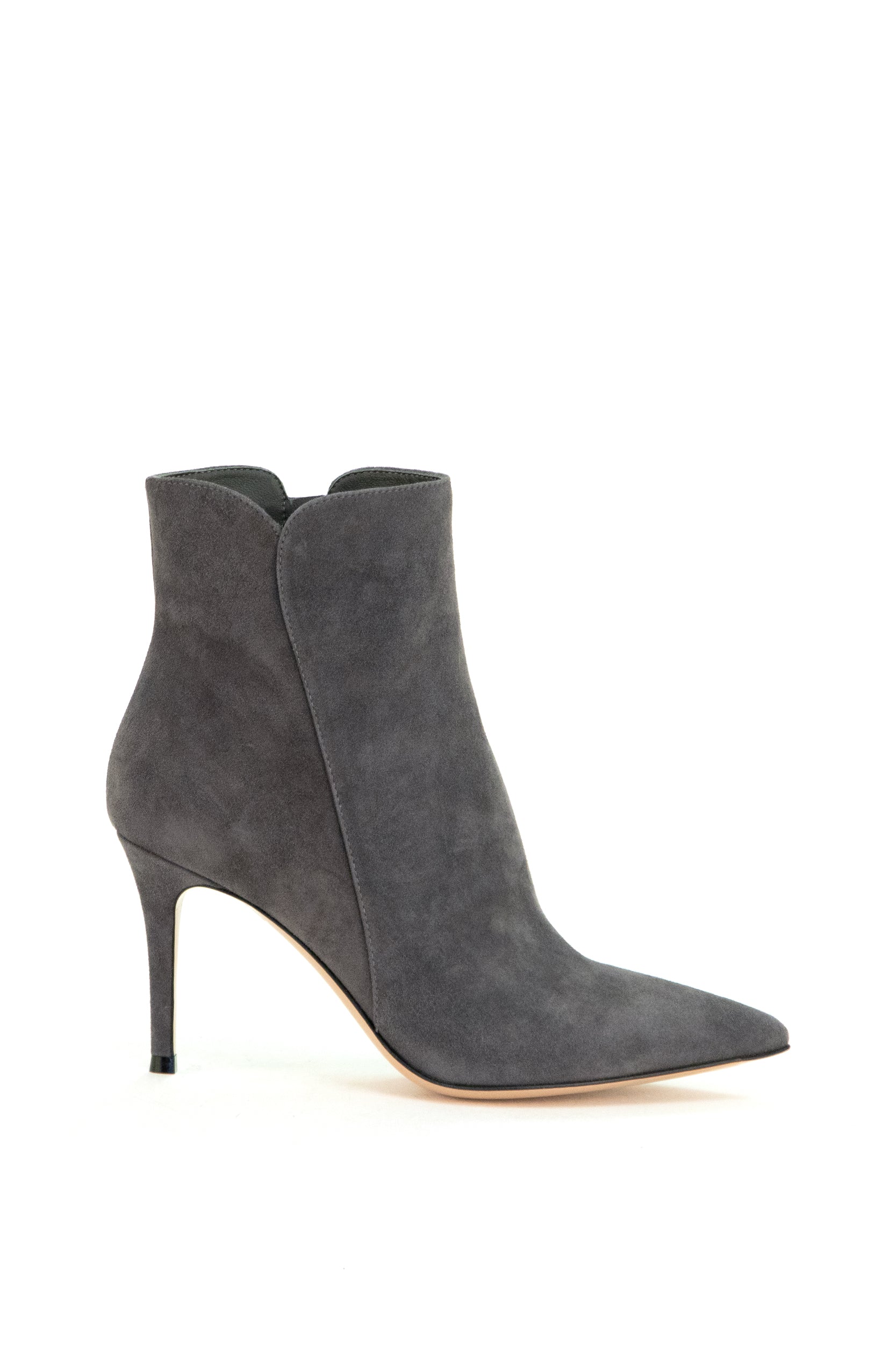 Stivaletti Levy 85 in suede grigio<BR/> G70321.85RIC.CASLAPI LAPIS GIANVITO ROSSI 