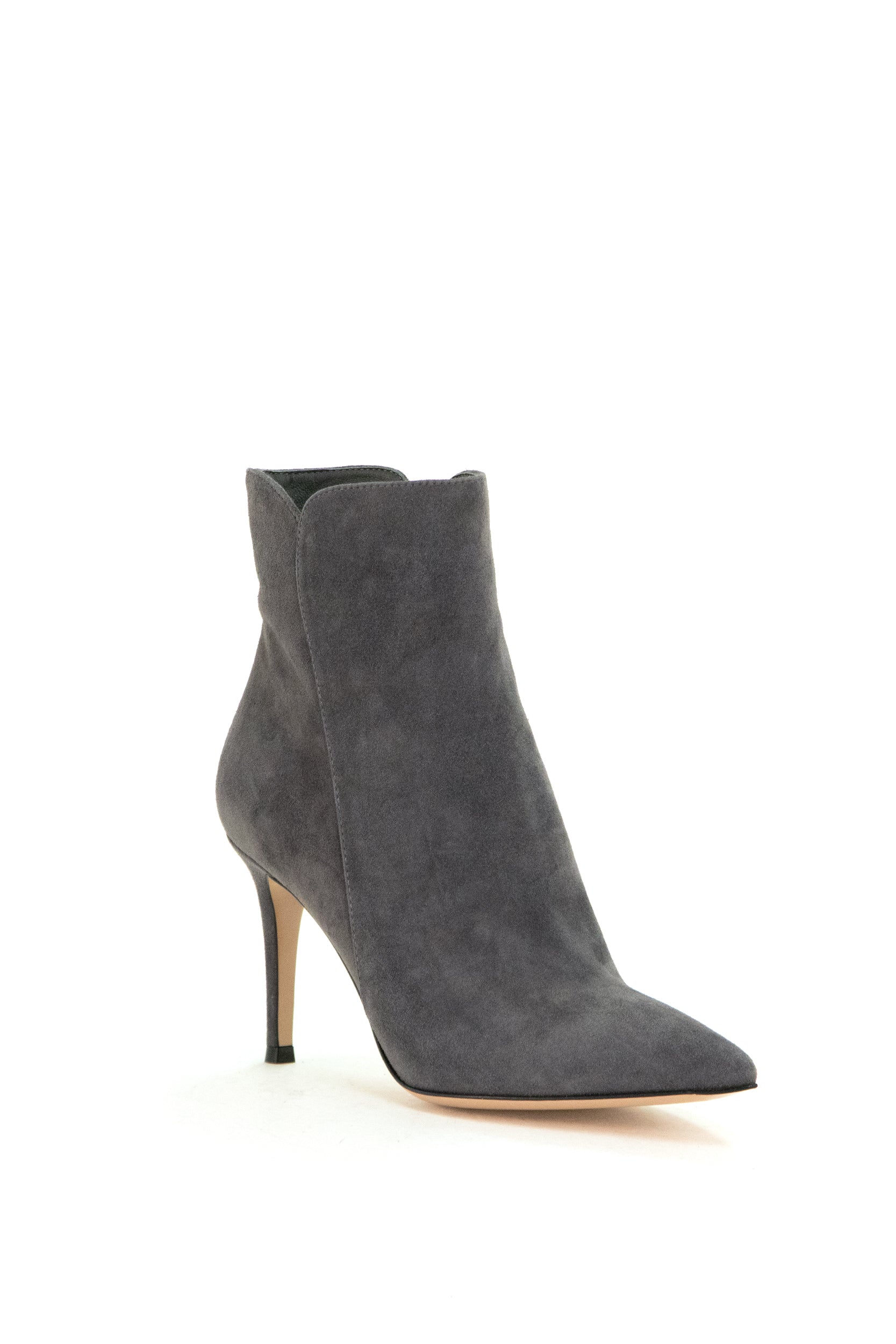 Stivaletti Levy 85 in suede grigio<BR/> G70321.85RIC.CASLAPI LAPIS GIANVITO ROSSI 