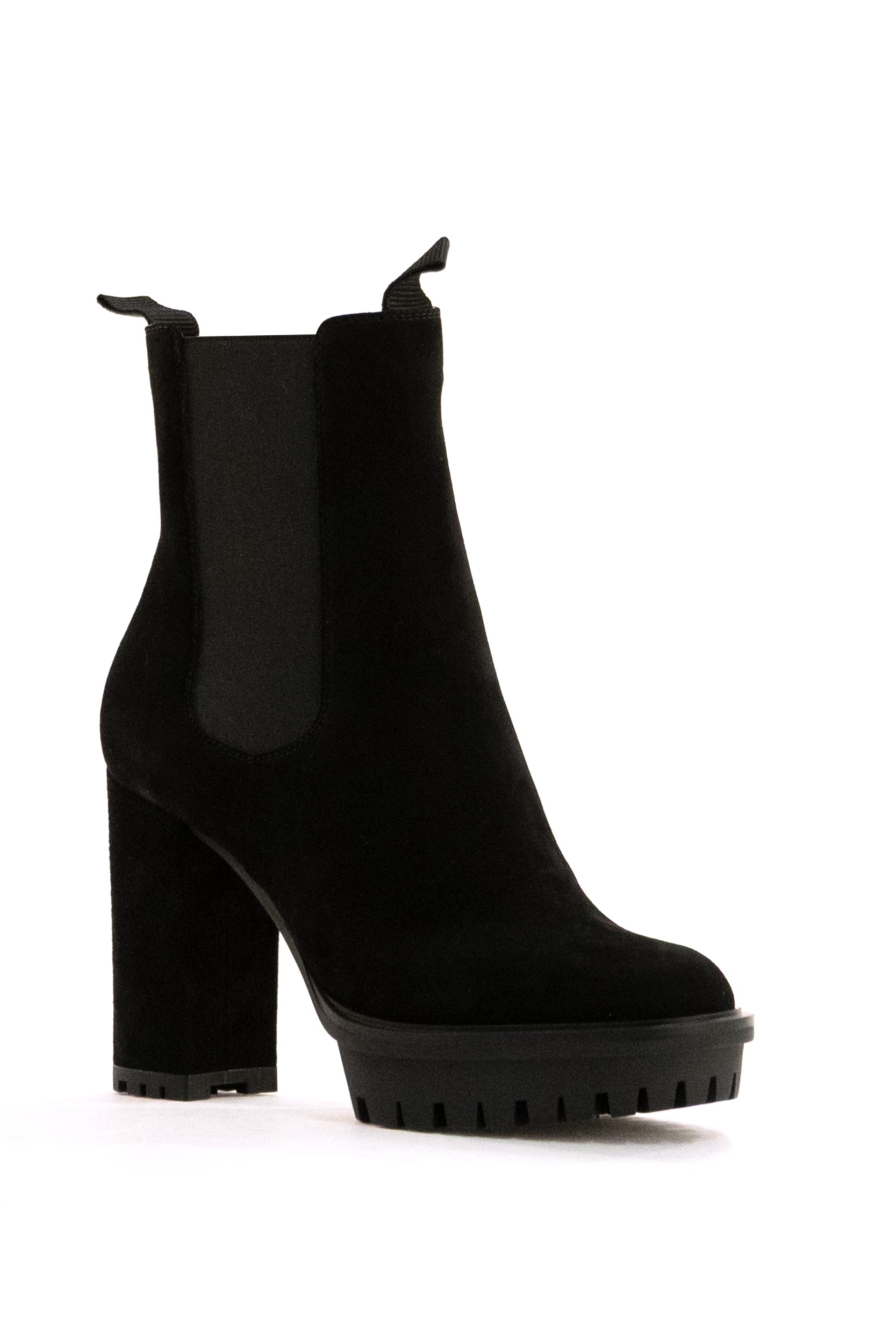 Stivaletti Barry in suede di colore nero<BR/> G72899.70RIC.CASNERO BLACK GIANVITO ROSSI 