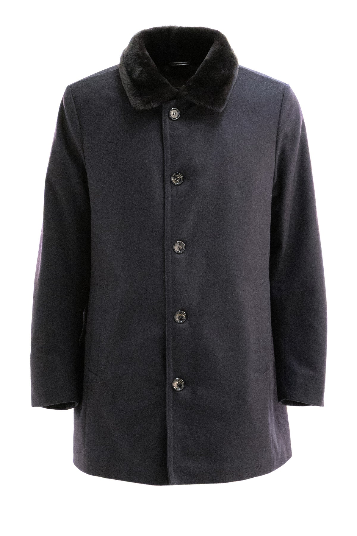 GIMO'S Cashmere Wool Coat, Blu