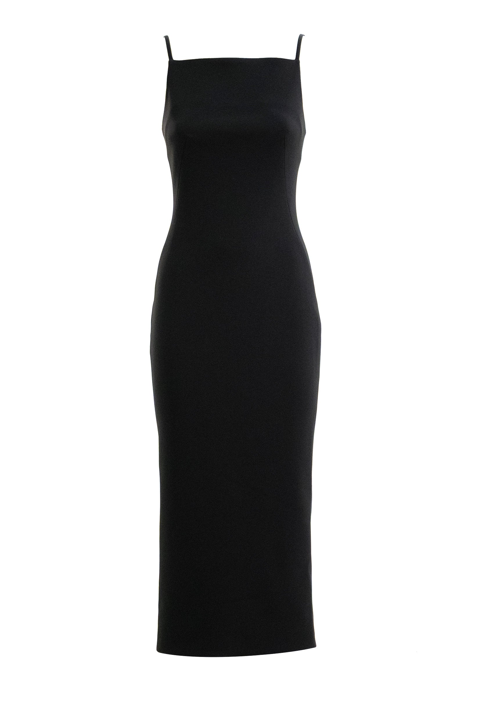 Abito midi in crêpe cady di colore nero BW22F9164K 001 GIVENCHY 