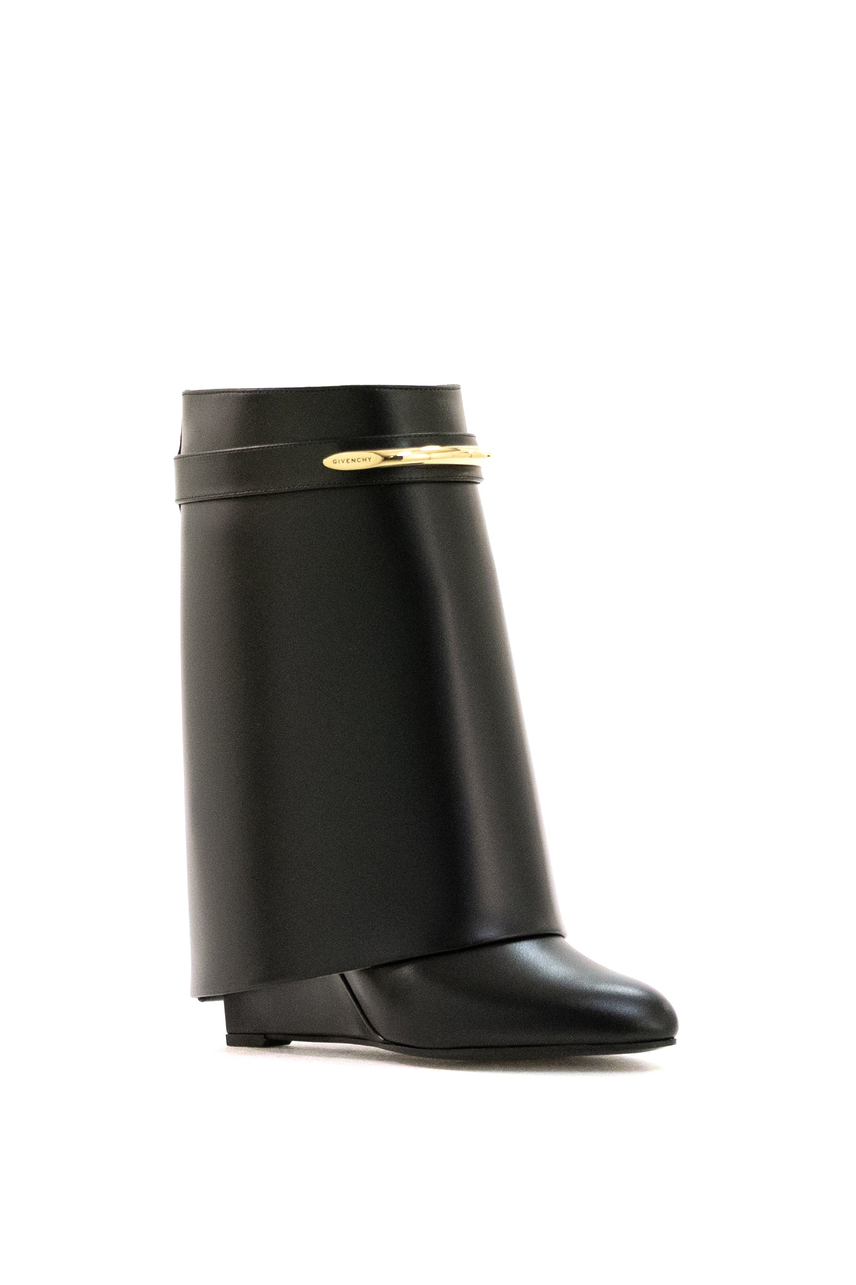 Stivaletti Shark Pinch in pelle di colore nero<BR/> BE605LE1J7 001 GIVENCHY 