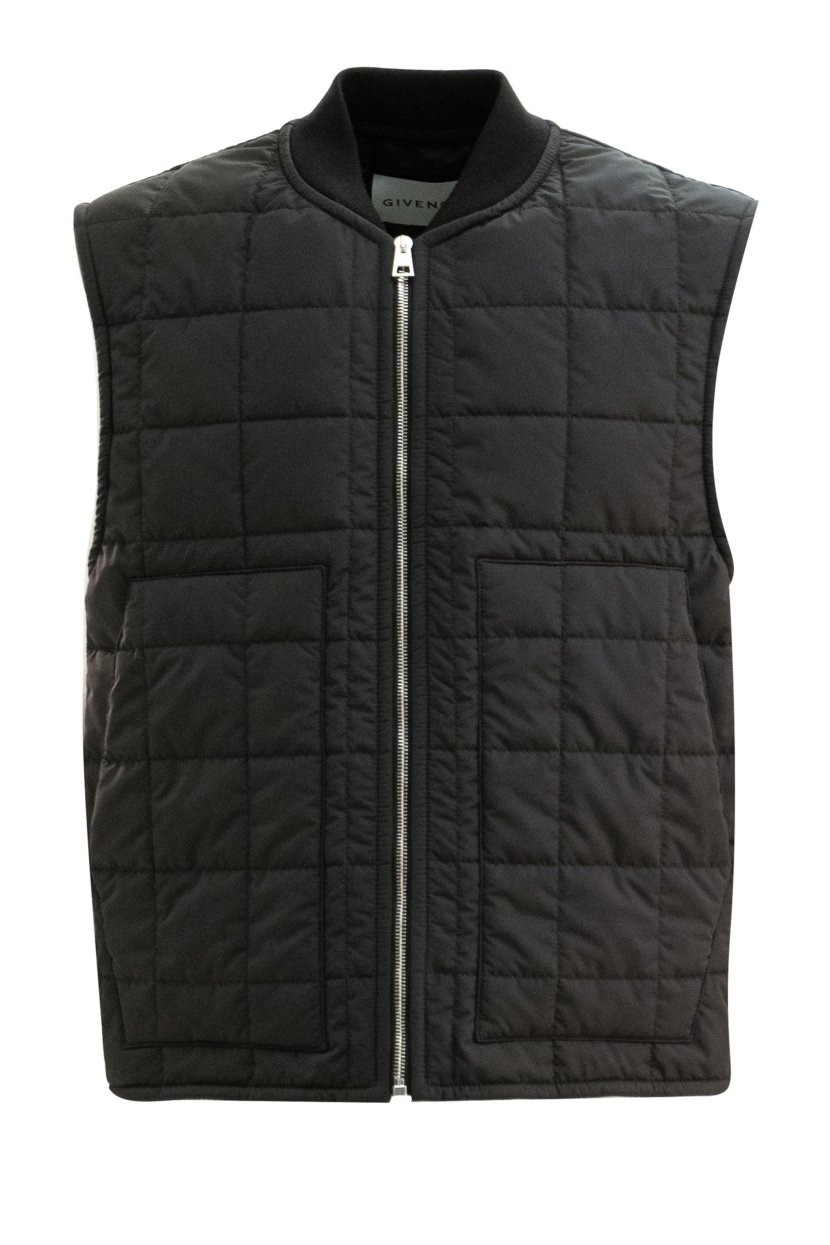 Gilet trapuntato di colore nero<BR/> BM01J715L8 001 GIVENCHY 