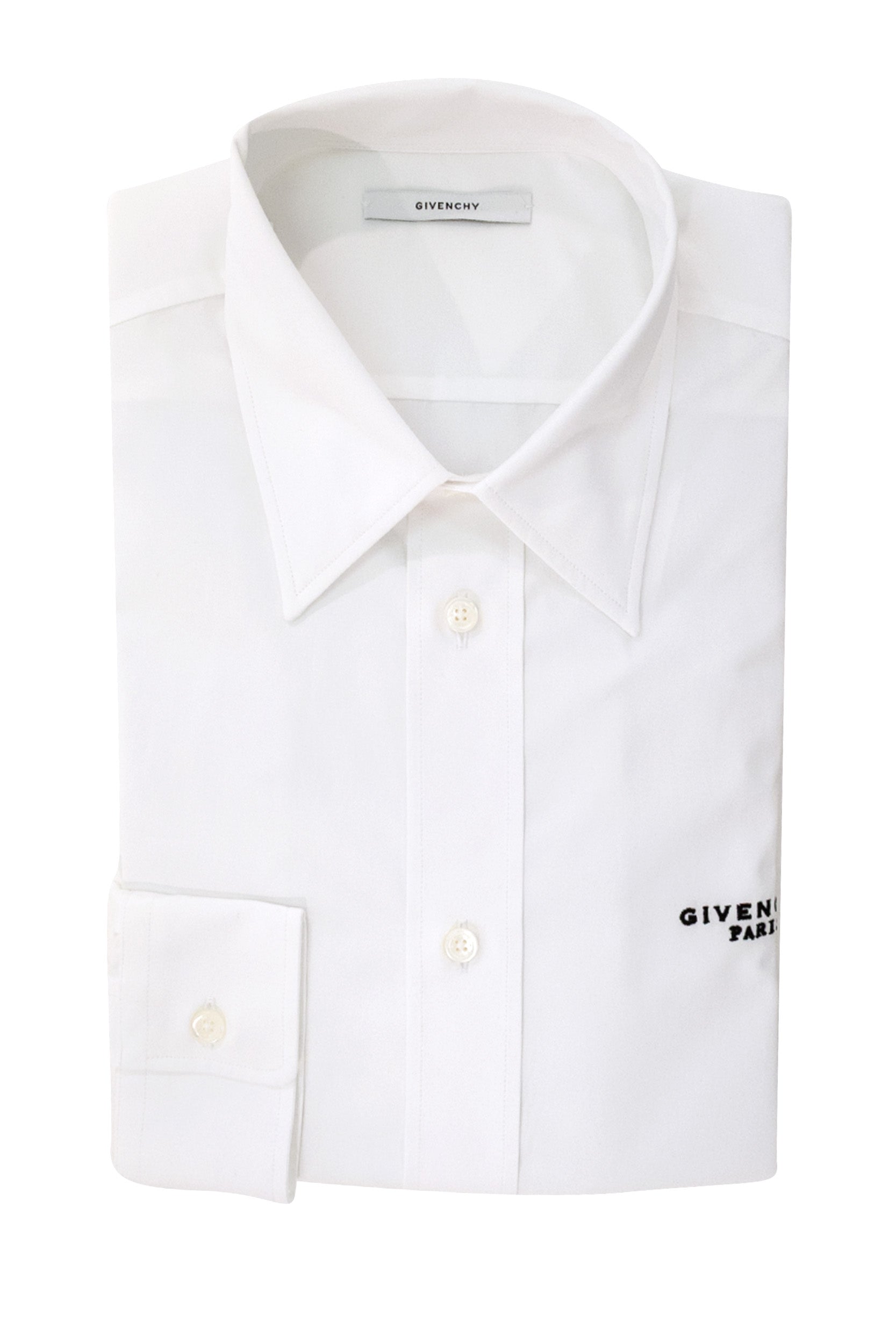 Camicia in popeline di colore bianco<BR/> BM616M165R 100 GIVENCHY 