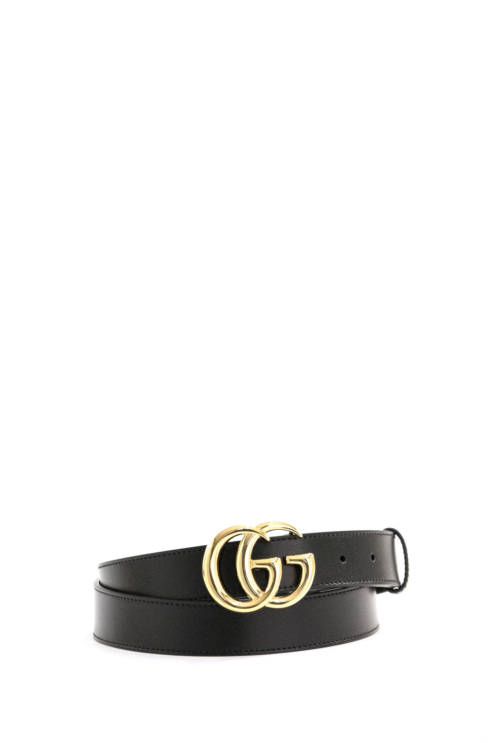 Cintura GG Marmont in pelle di colore nero<BR/> 414516 0YA0G 1000 GUCCI 