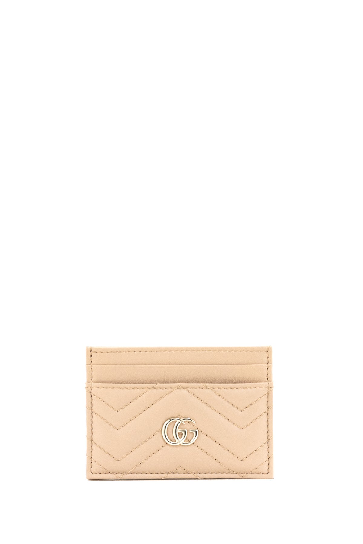 GUCCI Portacarte GG Marmont in Nappa colore rosa