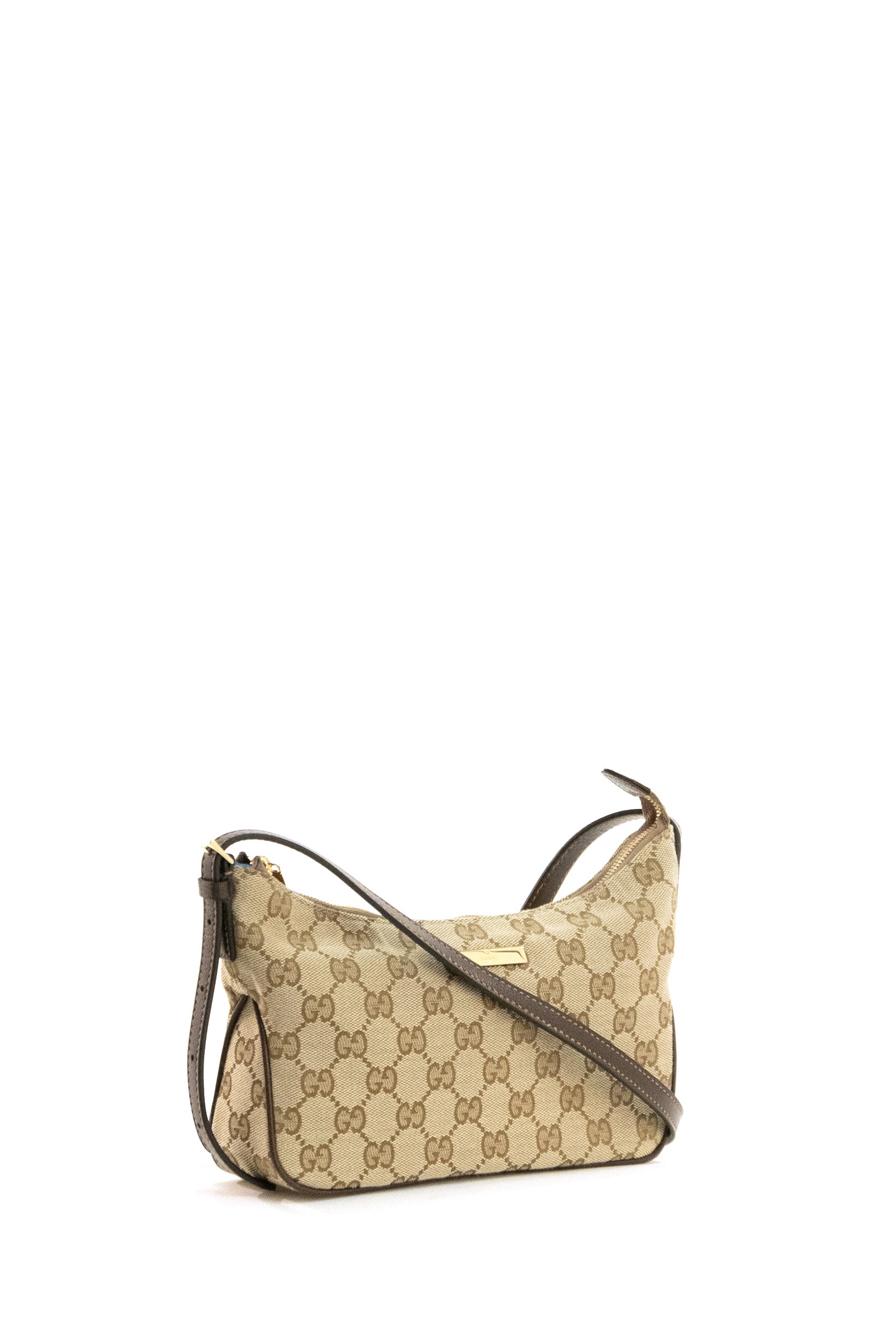 Borsa a spalla Lady Lunetta piccola in tessuto GG sabbia e marrone scuro<BR/> 874743 FAF7Y 9651 GUCCI 