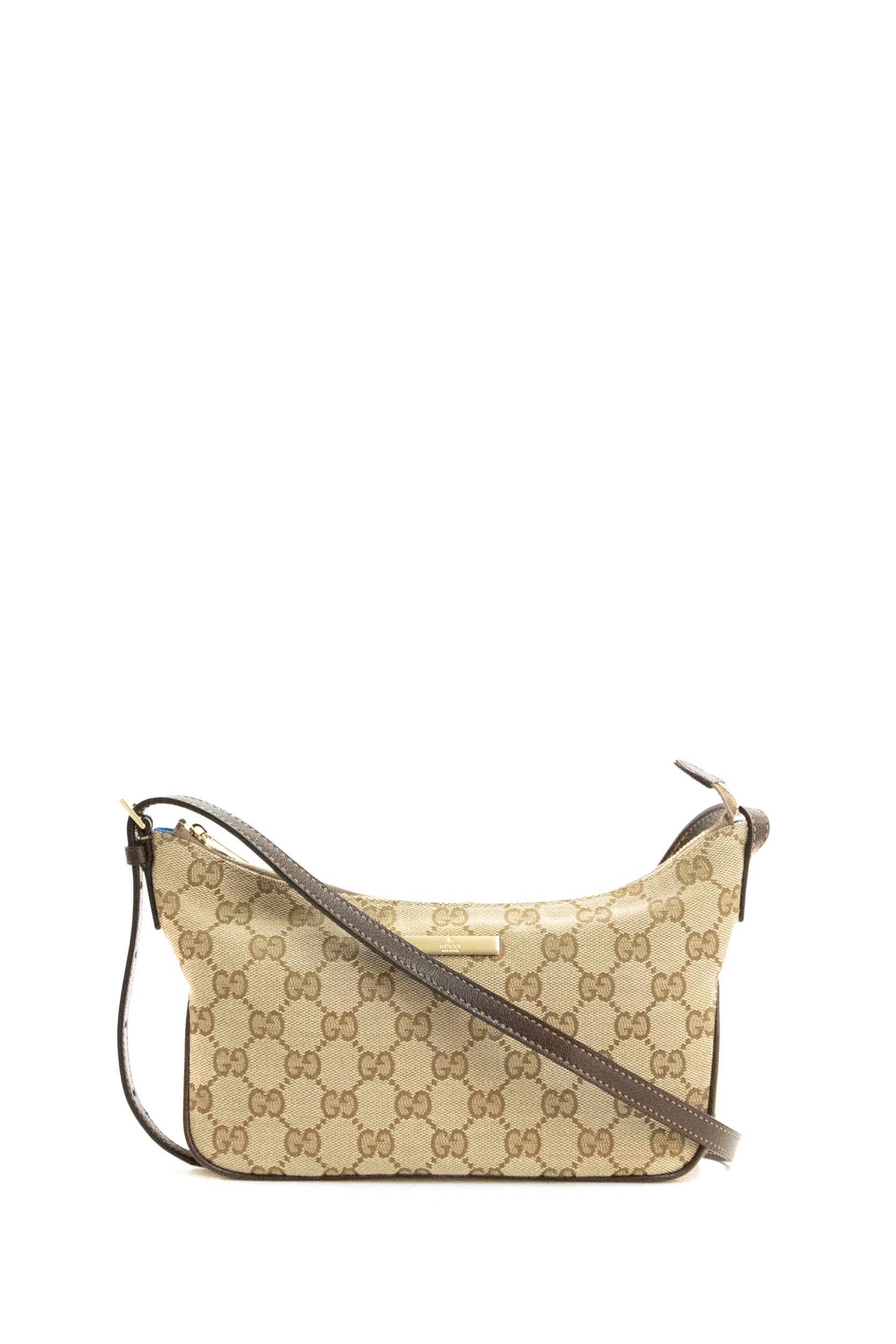 Borsa a spalla Lady Lunetta piccola in tessuto GG sabbia e marrone scuro<BR/> 874743 FAF7Y 9651 GUCCI 