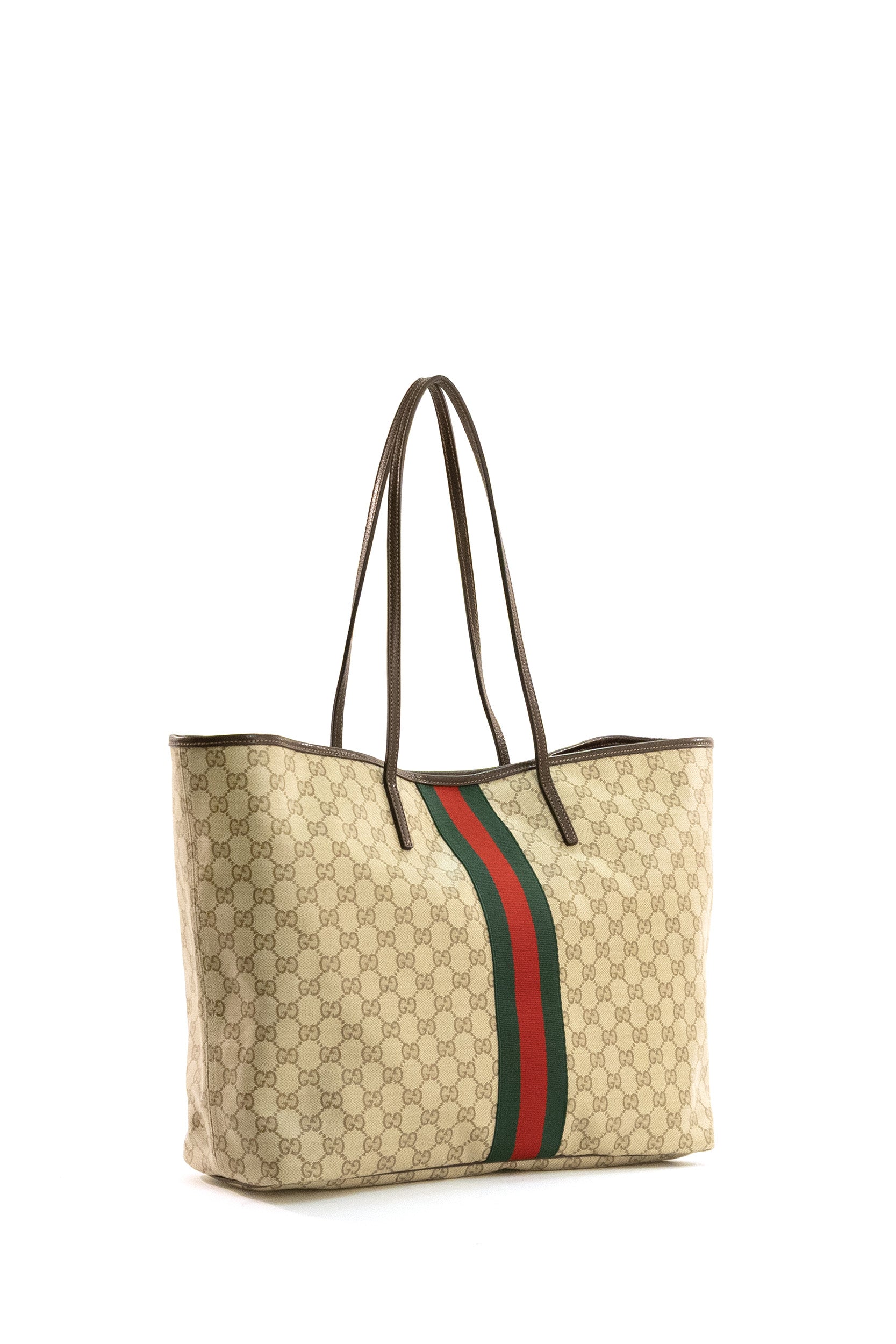 Borsa shopping Tribeca grande in tessuto GG spalmato sabbia e marrone<BR/> 874745 FAF79 8547 GUCCI 